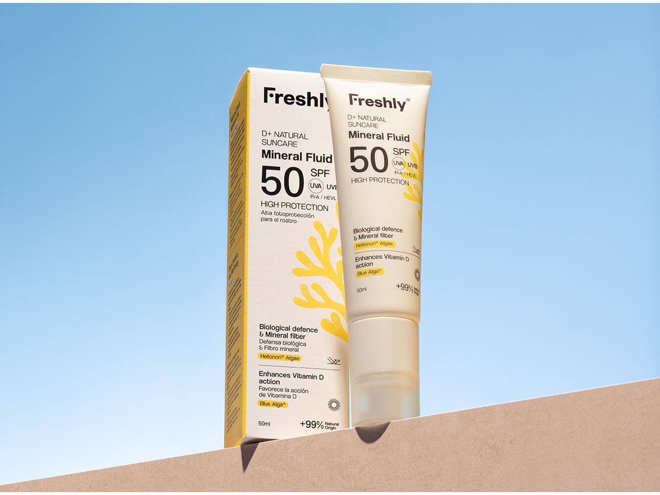 FLU&Iacute;DO SOLAR FRESHLY D+NATURALMINERLFLUIDSPF50 50ML image number 3