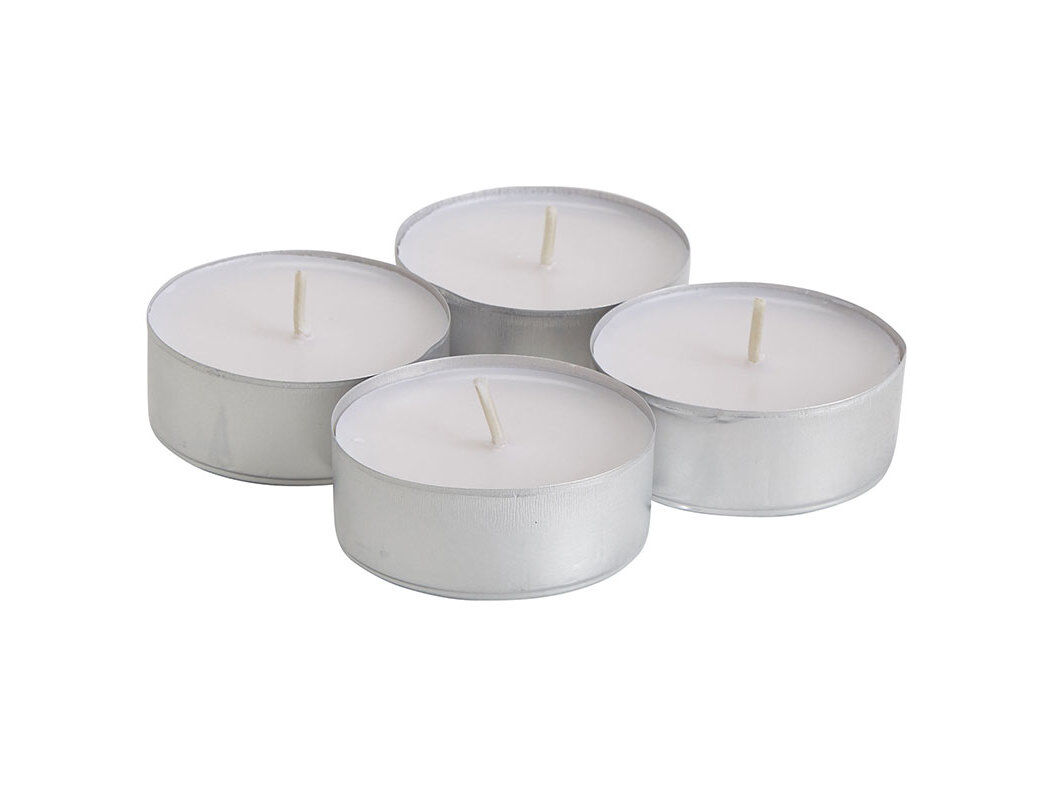 TEALIGHTS POLEGAR POUCE BRANCO 5.8X1CM PACK 4 UNIDADES