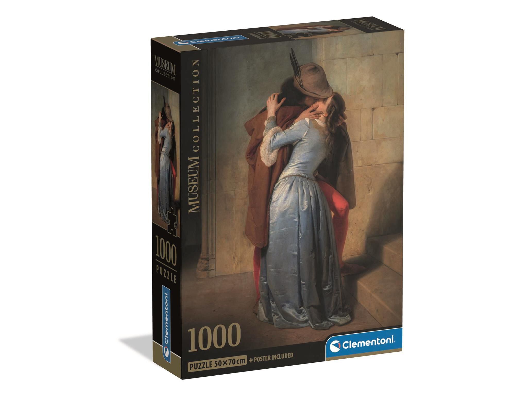 PUZZLE MUSEUM CLEMENTONI HAYEZ O BEIJO 1000 PE&Ccedil;AS image number 0