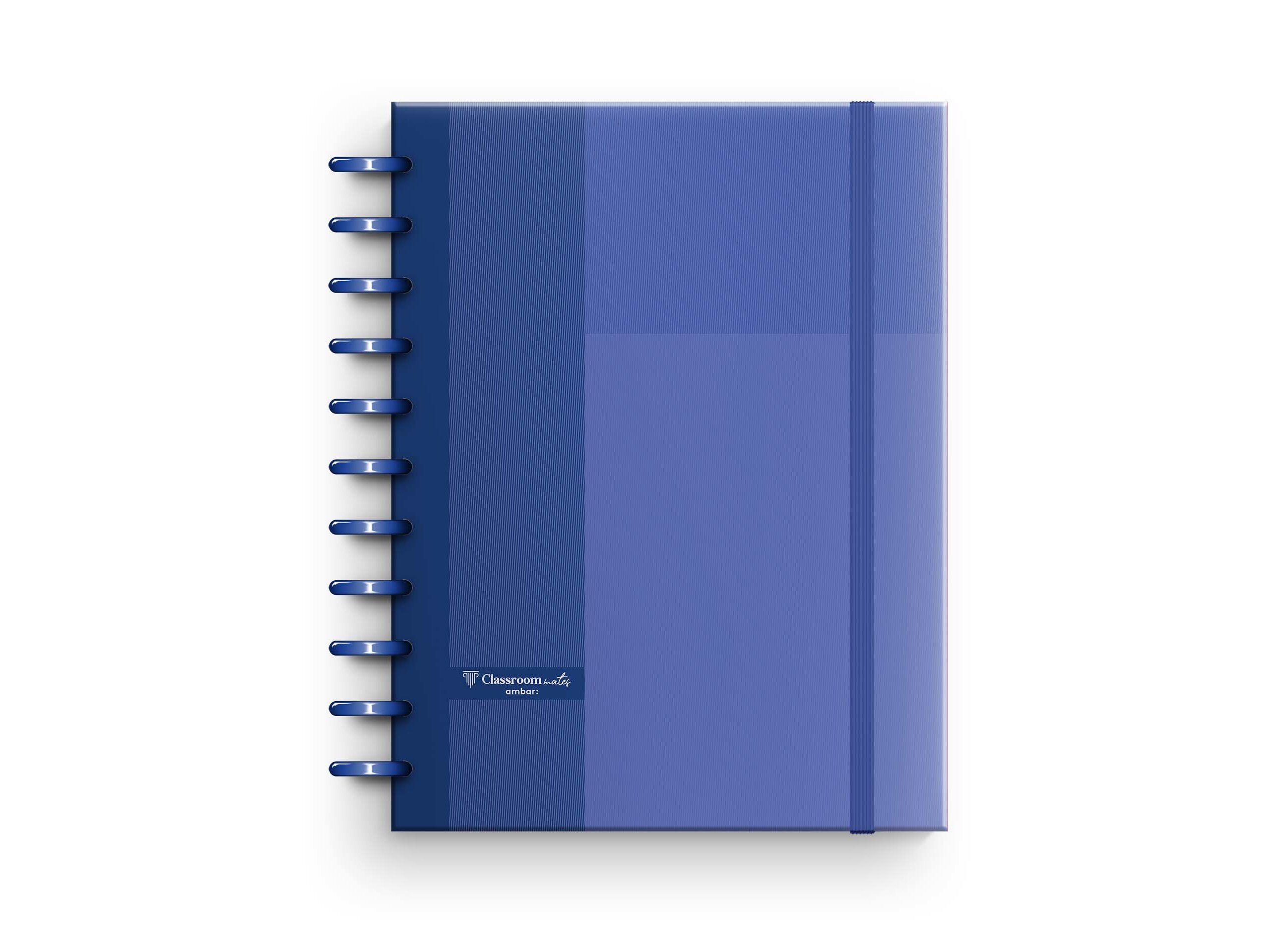 CADERNO A4 ECOSMART AMBAR PAUTADO AZUL COBALTO 100 FOLHAS CAPA PP image number 0