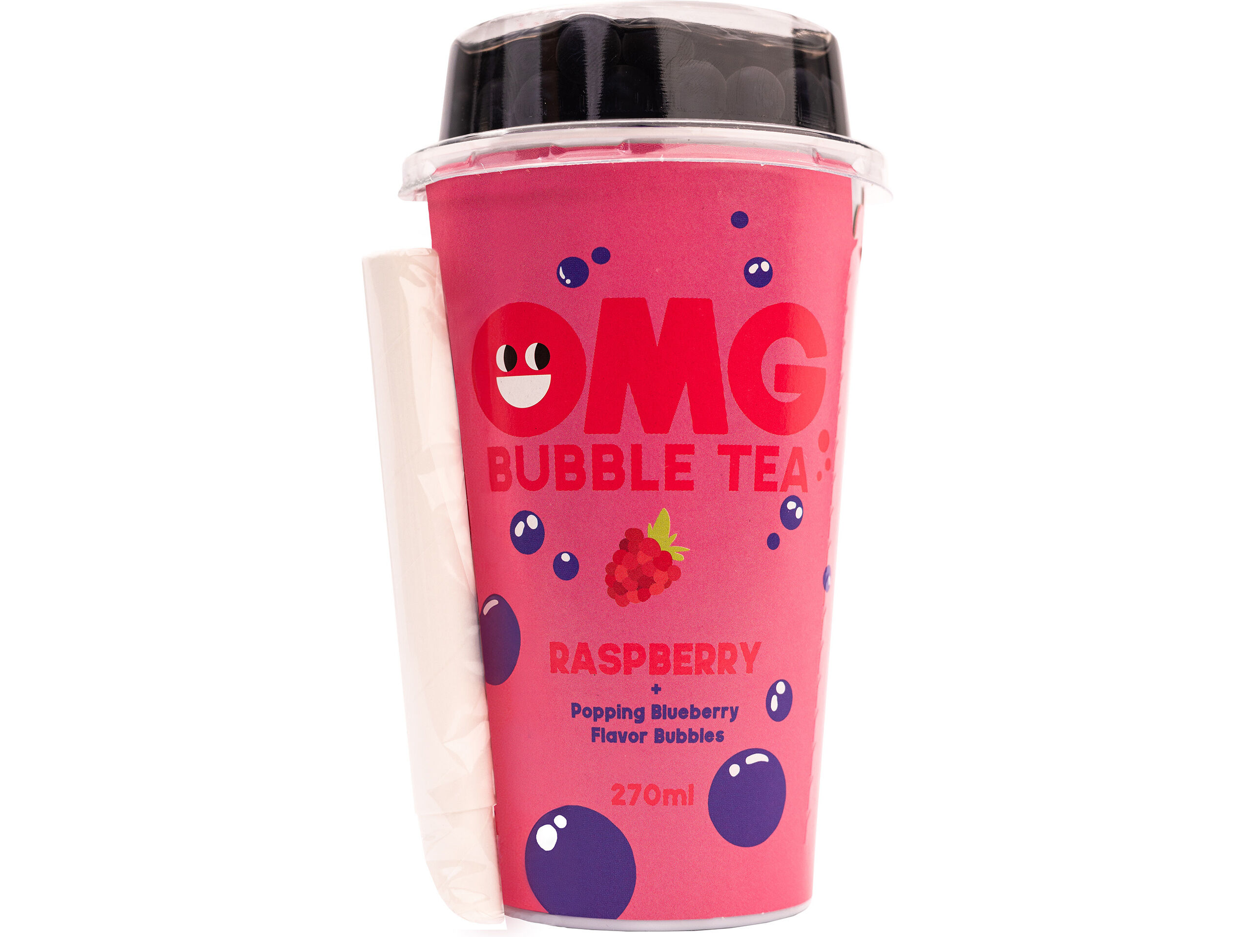 BUBBLE TEA OMG FRAMBOESA COM BOLHAS MIRTILO 0.27L image number 0