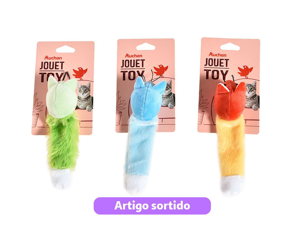 RATINHO COM CAUDA AUCHAN 20CM CORES SORTIDAS image number 1