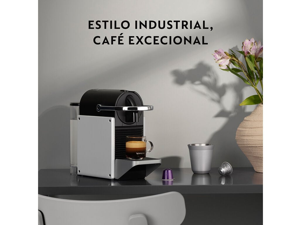 M&Aacute;QUINA DE CAF&Eacute; NESPRESSO DE'LONGHI PIXIE EN127.S INOX 19 BAR 1260W image number 4