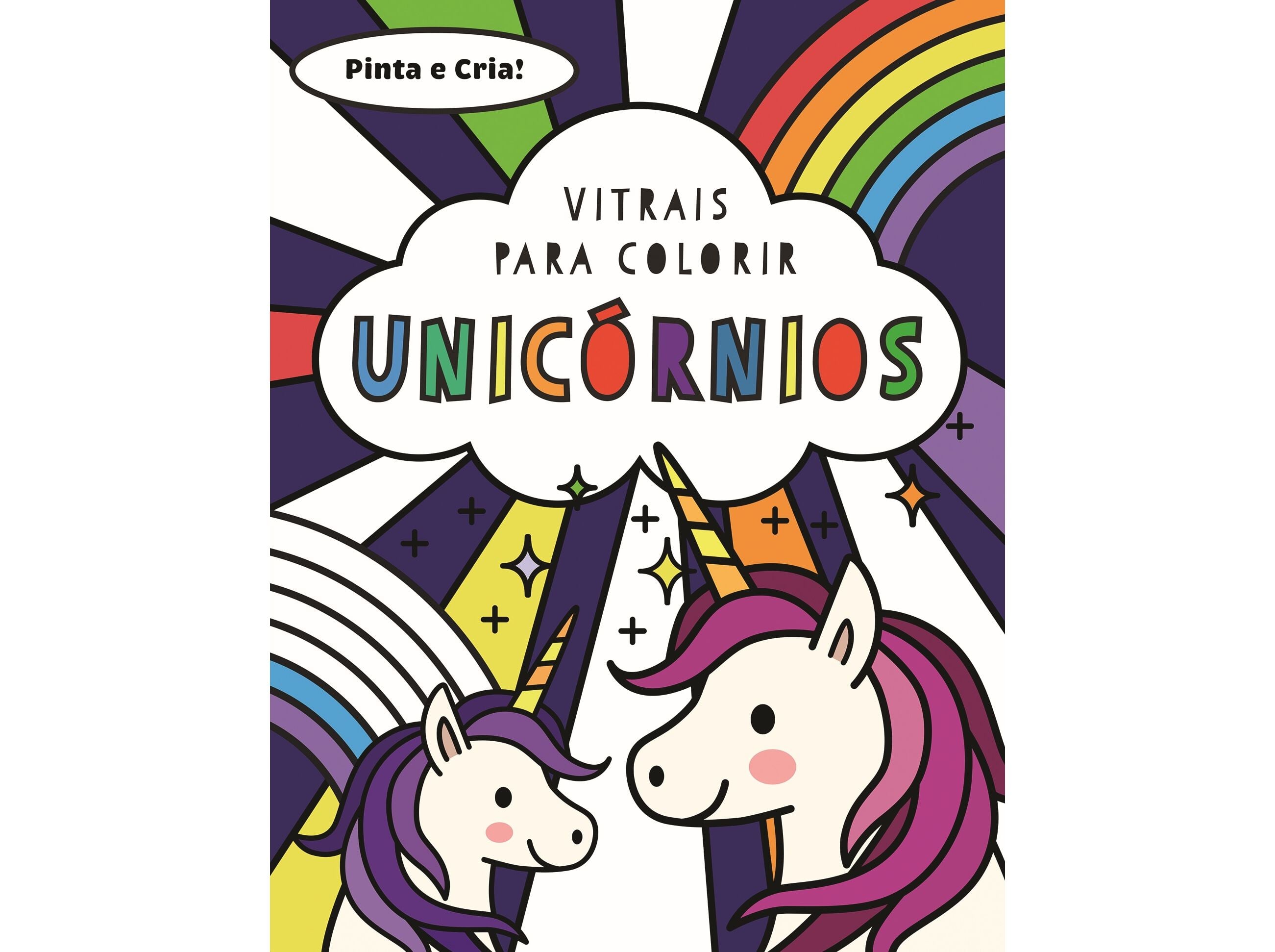 LIVRO VITRAIS PARA COLORIR UNICORNIOS image number 0