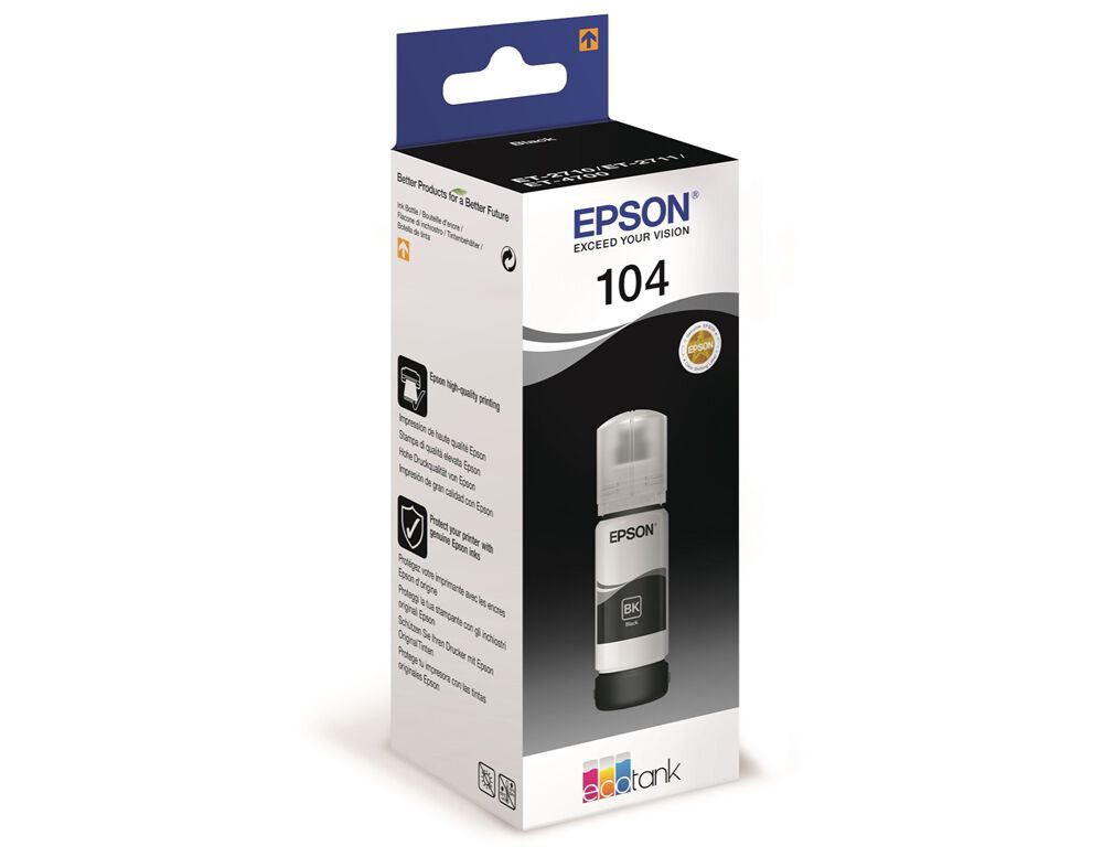 TINTEIRO EPSON PRETO ECOTANK ET-104 image number 0
