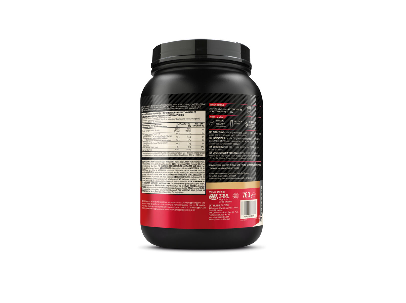 WHEY PROTEIN OPTIMUM NUTRITION BAUNILHA 780G image number 2