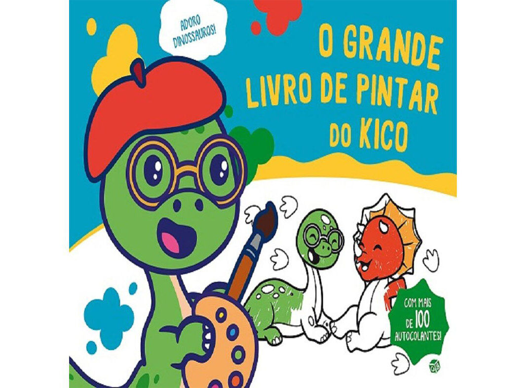 ADORO DINOSSAUROS! PINTAR DO KICO ZERO-OITO image number 0