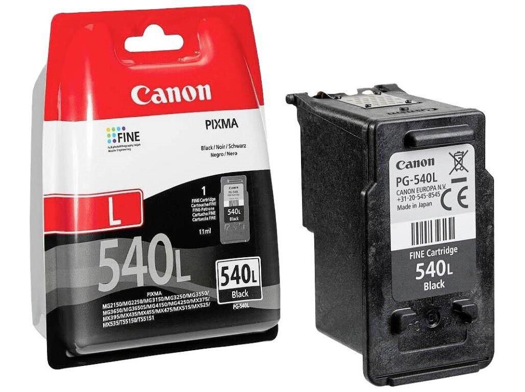 TINTEIRO ORIGINAL CANON PG-540L BL EUR PRETO image number 1