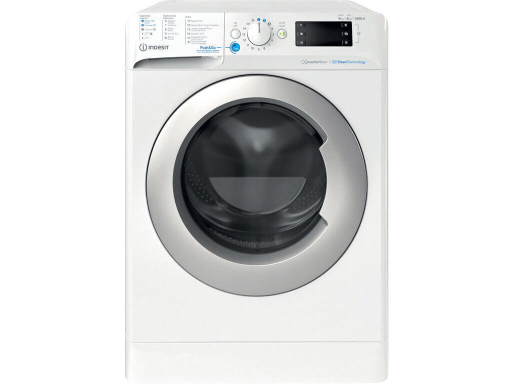 M&Aacute;QUINA DE LAVAR SECAR ROUPA INDESIT BDE 96436 WSV SPT (9/6KG D BRANCO)