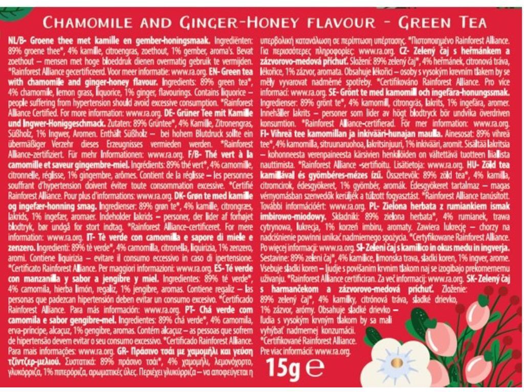 BOLSA CH&Aacute; WINTER TEA NATAL 10UN image number 3