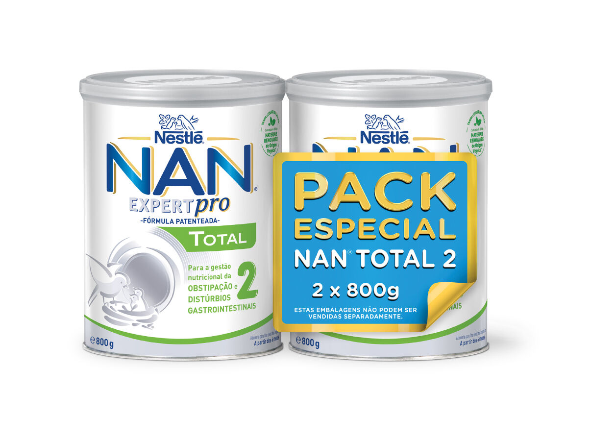 LEITE NAN CONFORT 2 2X800G PACK ESPECIAL