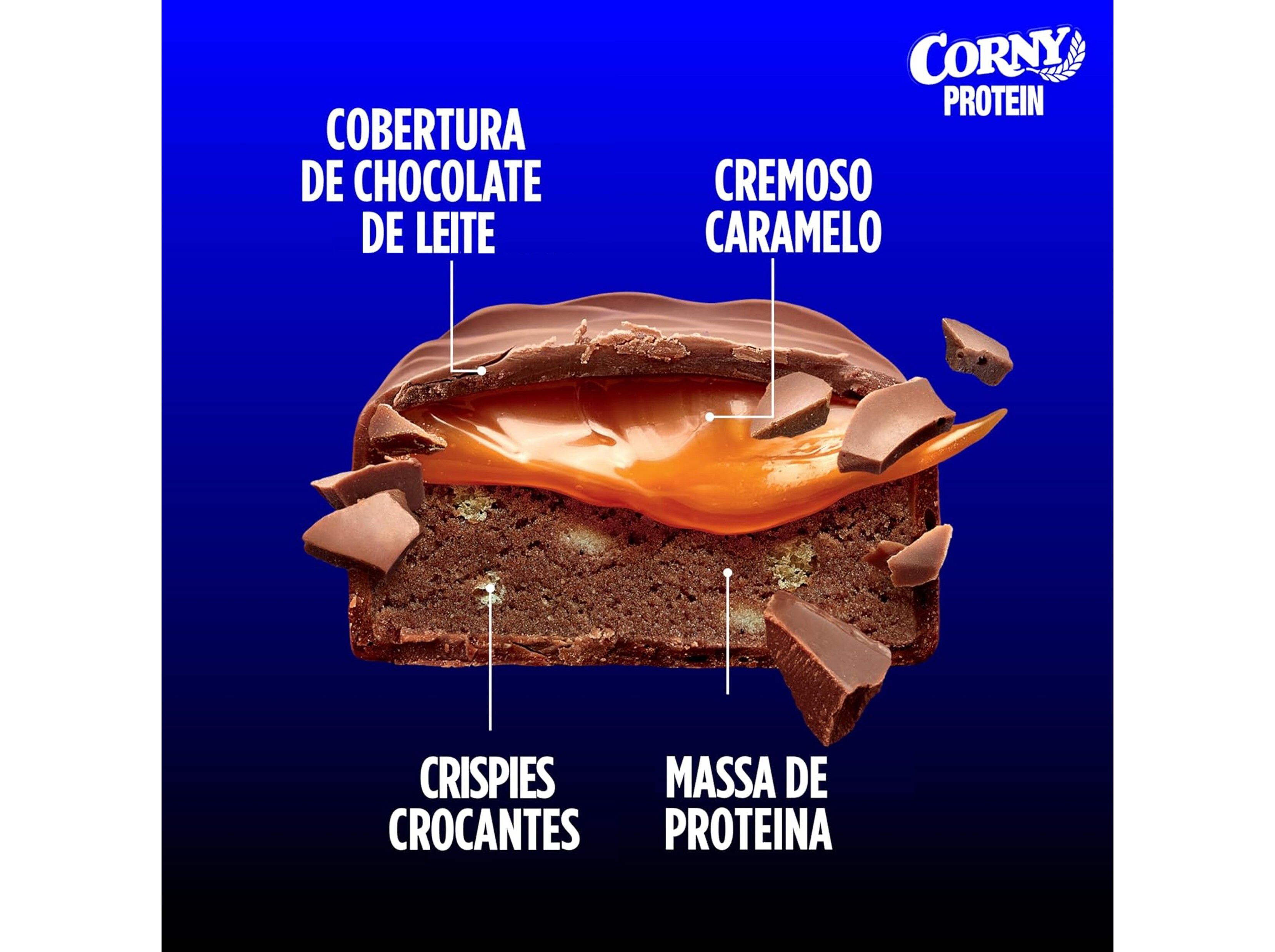 BARRA CORNY PROTE&Iacute;NA CHOCOLATE CARAMELO 45G image number 1