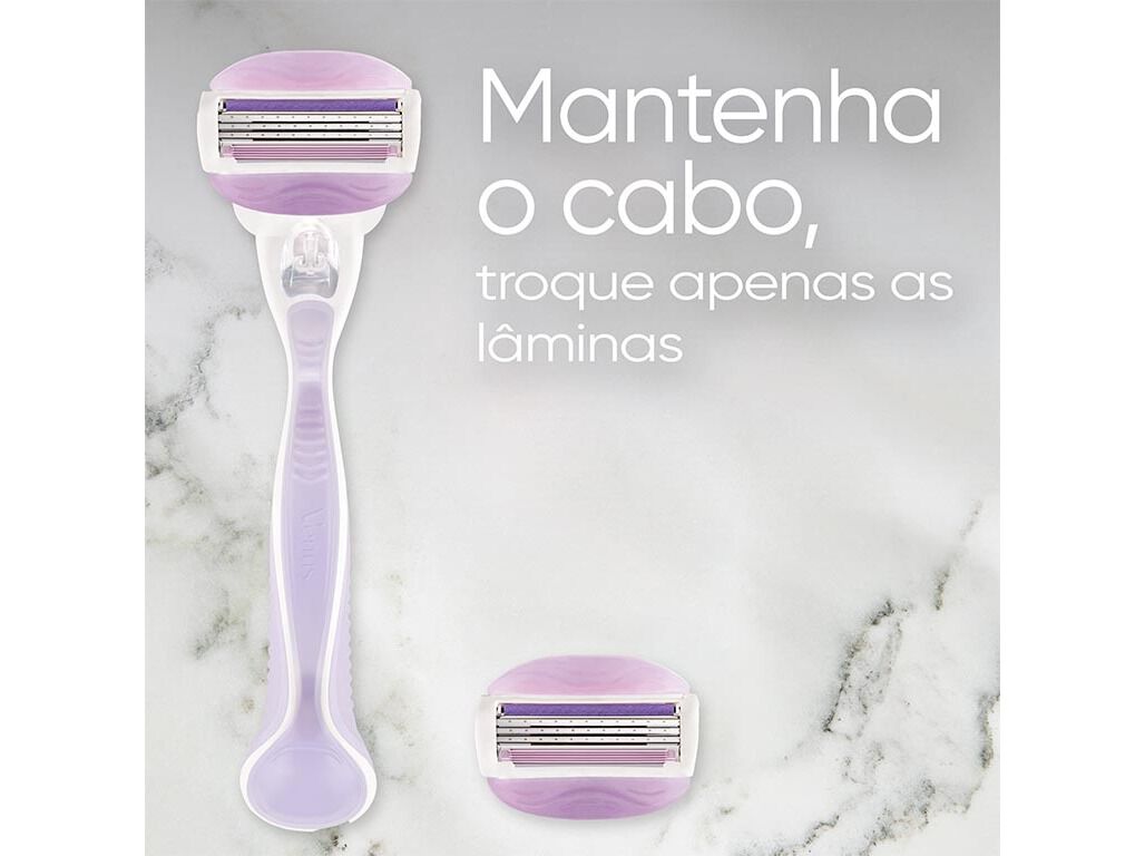 M&Aacute;QUINA DEPILAT&Oacute;RIA COMFORTGLIDE BREEZE COM 4 RECARGAS VENUS image number 6