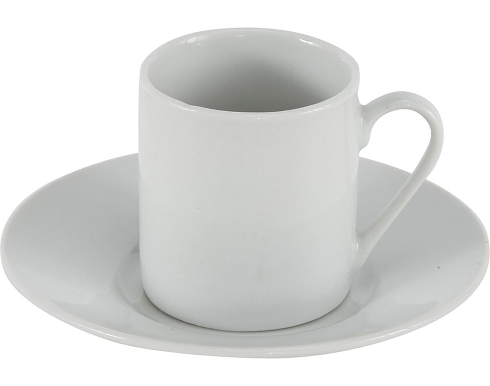 CHAVENA DE CAF&Eacute; E PIRES NERMINE ACTUEL PORCELANA BRANCO 9CL