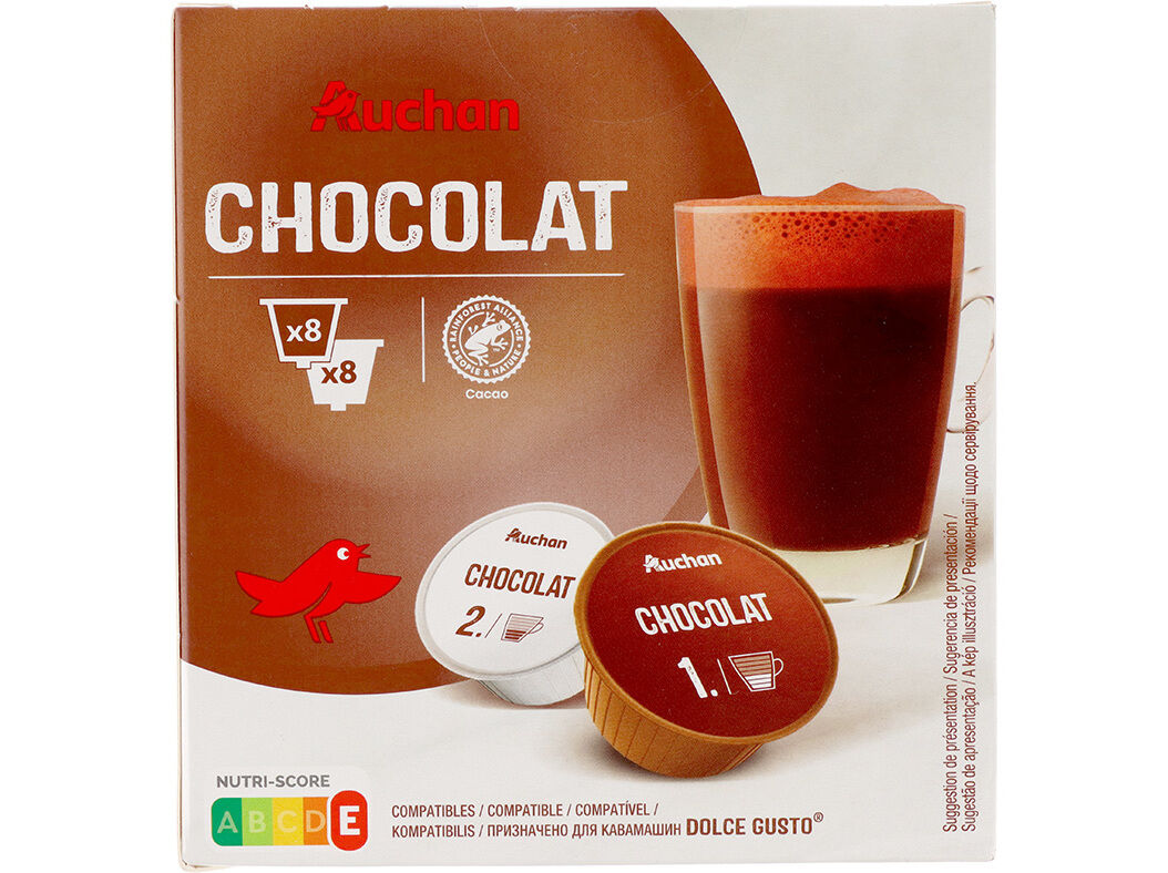 C&Aacute;PSULAS CAF&Eacute; DG AUCHAN CHOCOLATE 16 UN image number 0