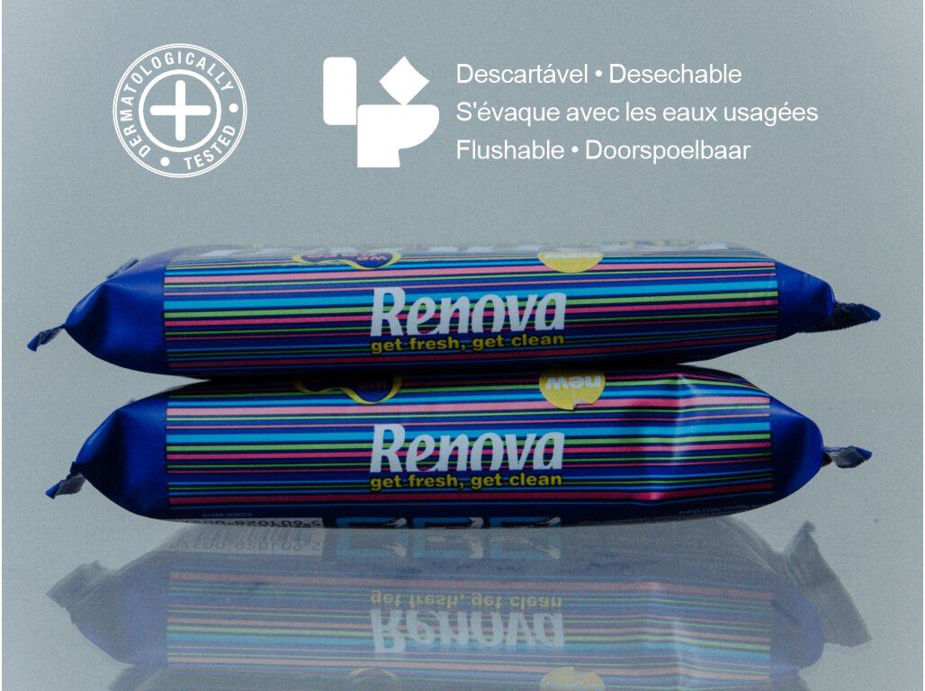 PAPEL RENOVA HIGI&Eacute;NICO H&Uacute;MIDO FRAICHEUR TRAVEL 12UN image number 1