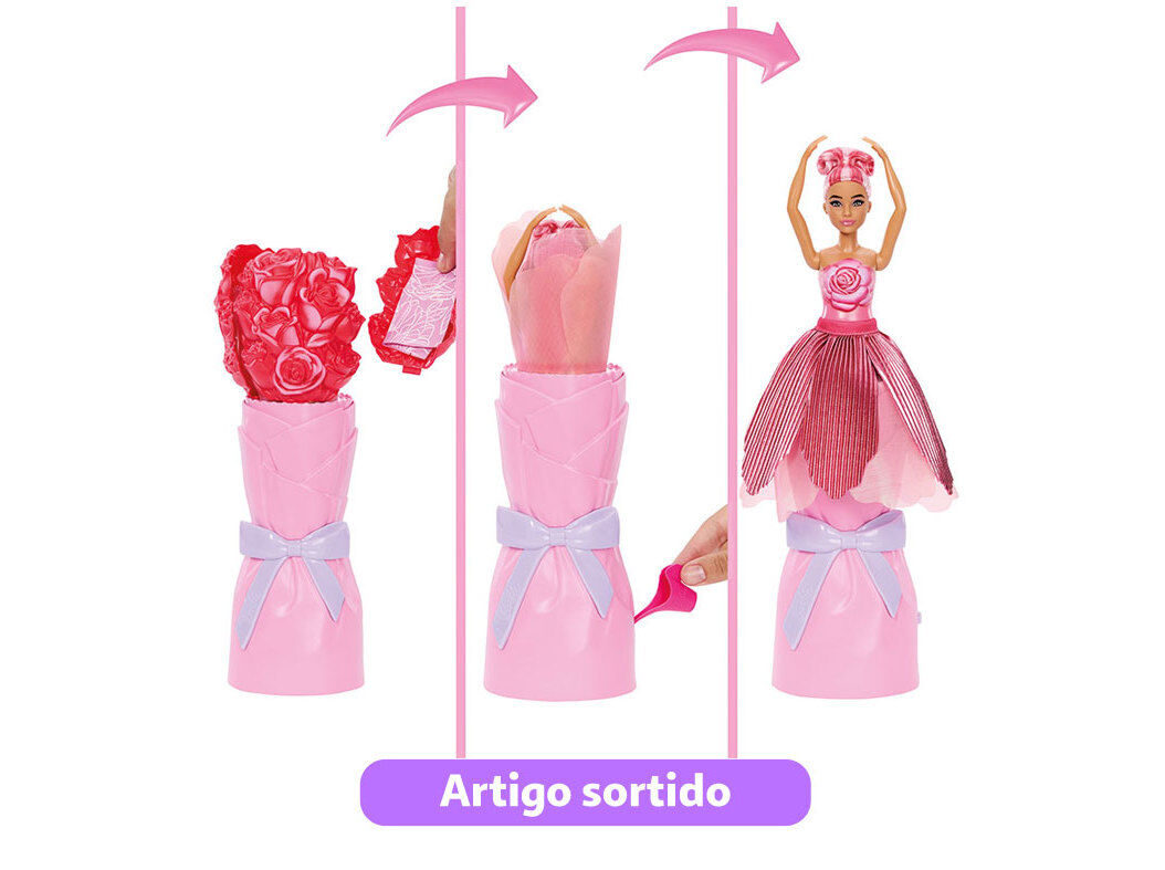 BONECA POP REVEAL P&Eacute;TALAS BARBIE MODELOS SORTIDOS image number 1