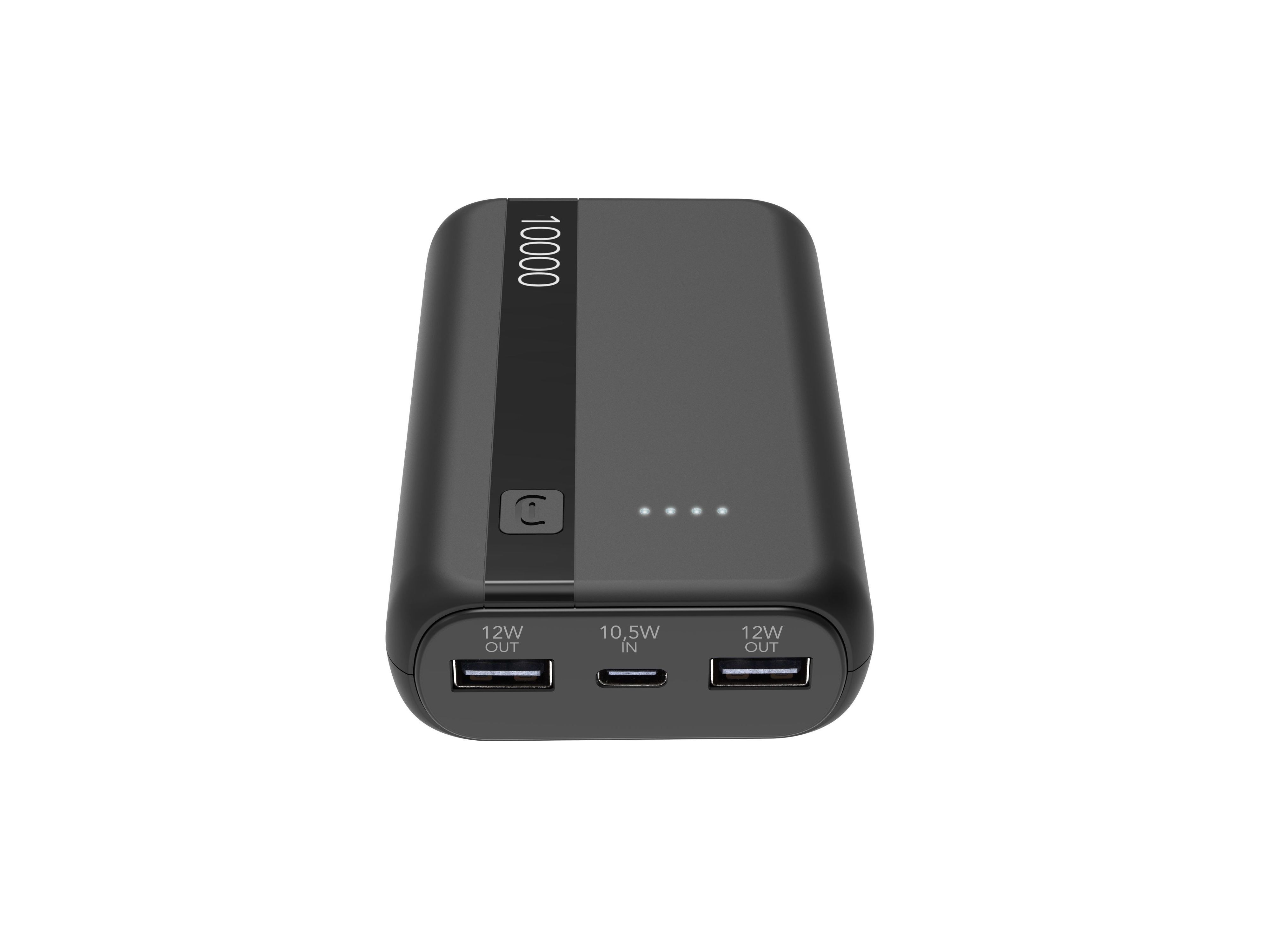 POWERBANK CELLULARLINE ENTRY PRETO 10000 MAH image number 0