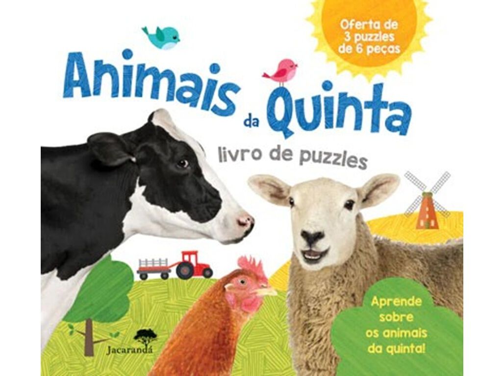 LIVRO ANIMAIS DA QUINTA LIVRO DE PUZZLES image number 0