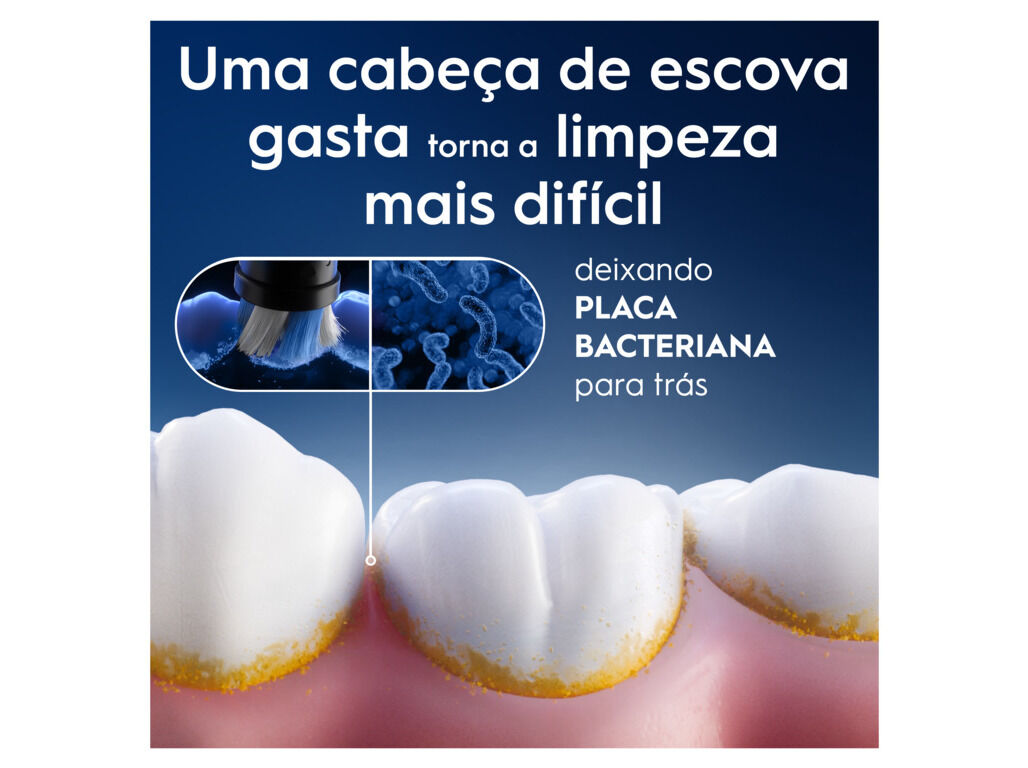 RECARGA ESCOVA EL&Eacute;CT ORAL-B IO ULTIMATE CLEAN BRANCA 2UN image number 4