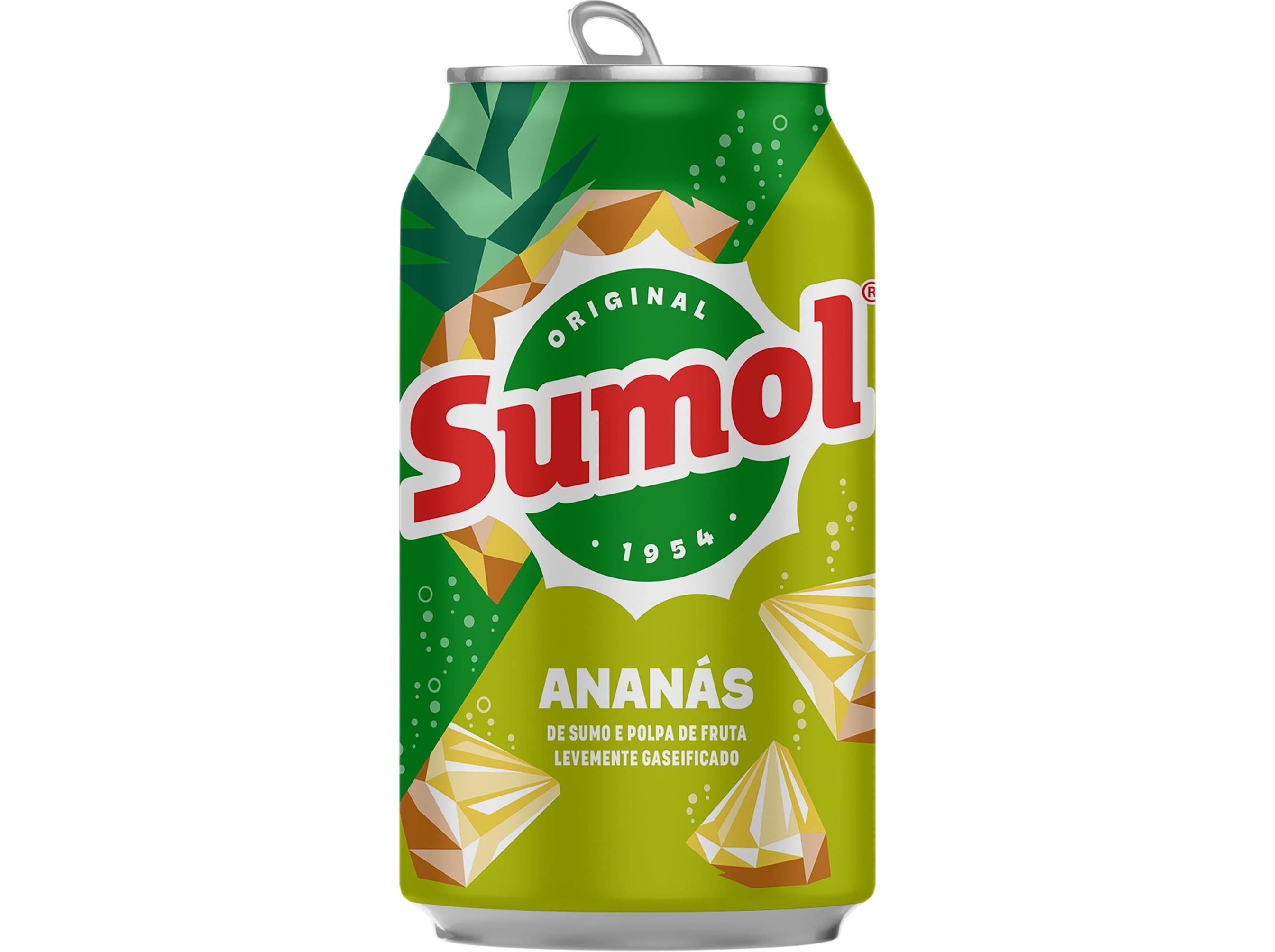 REFRIGERANTE SUMOL COM G&Aacute;S ANAN&Aacute;S LATA 0.33L image number 1