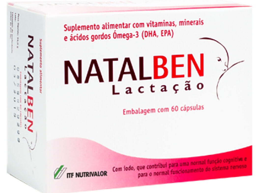 SUPLEMENTO NATALBEN LACTA&Ccedil;&Atilde;O 60 CAPSULAS