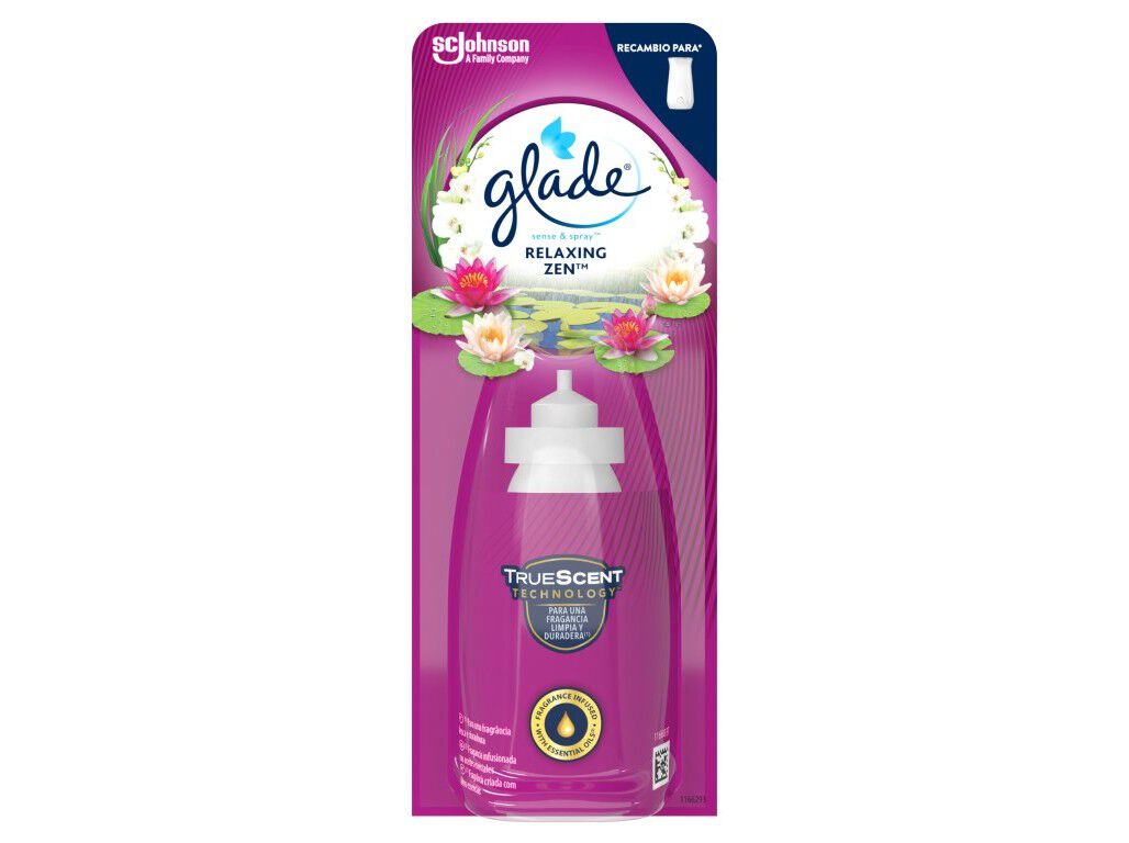 AMBIENTADOR GLADE SENSE & SPRAY RECARGA RELAXING ZEN 18ML