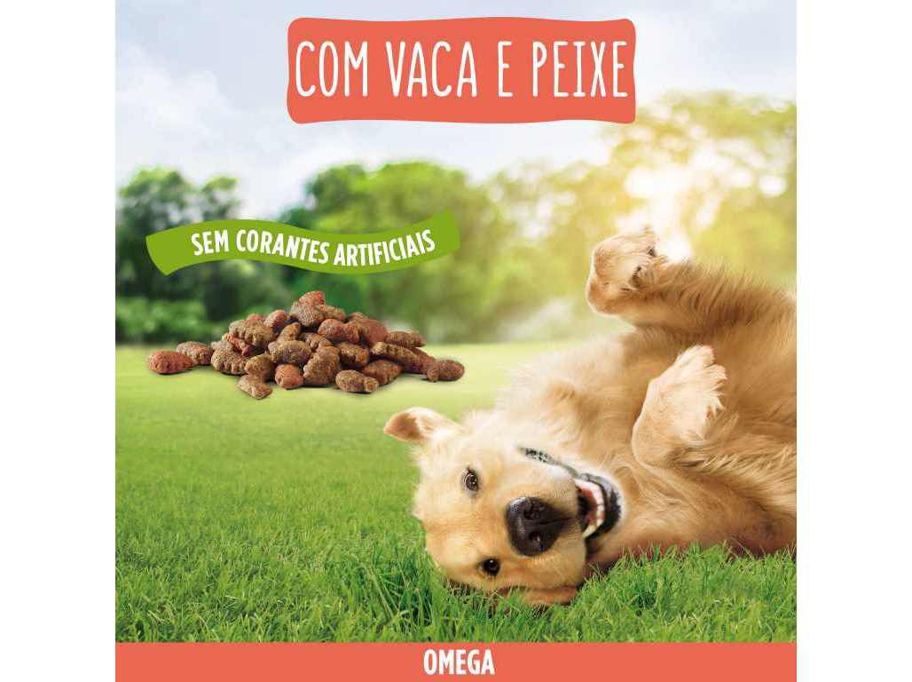 RA&Ccedil;&Atilde;O PARA C&Atilde;O FRISKIES OMEGA COM VACA E PEIXE 3KG image number 3