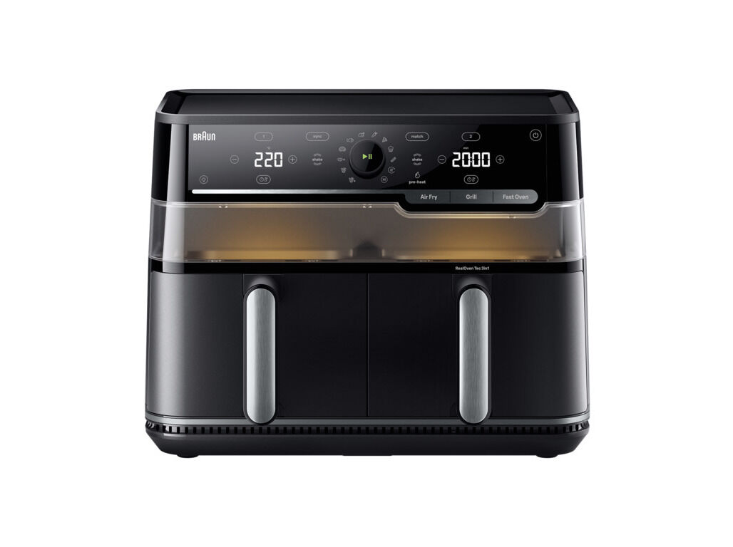 FRITADEIRA SEM &Oacute;LEO BRAUN TWINCOOK 5 TD5073IBK DUAL ZONE 10L