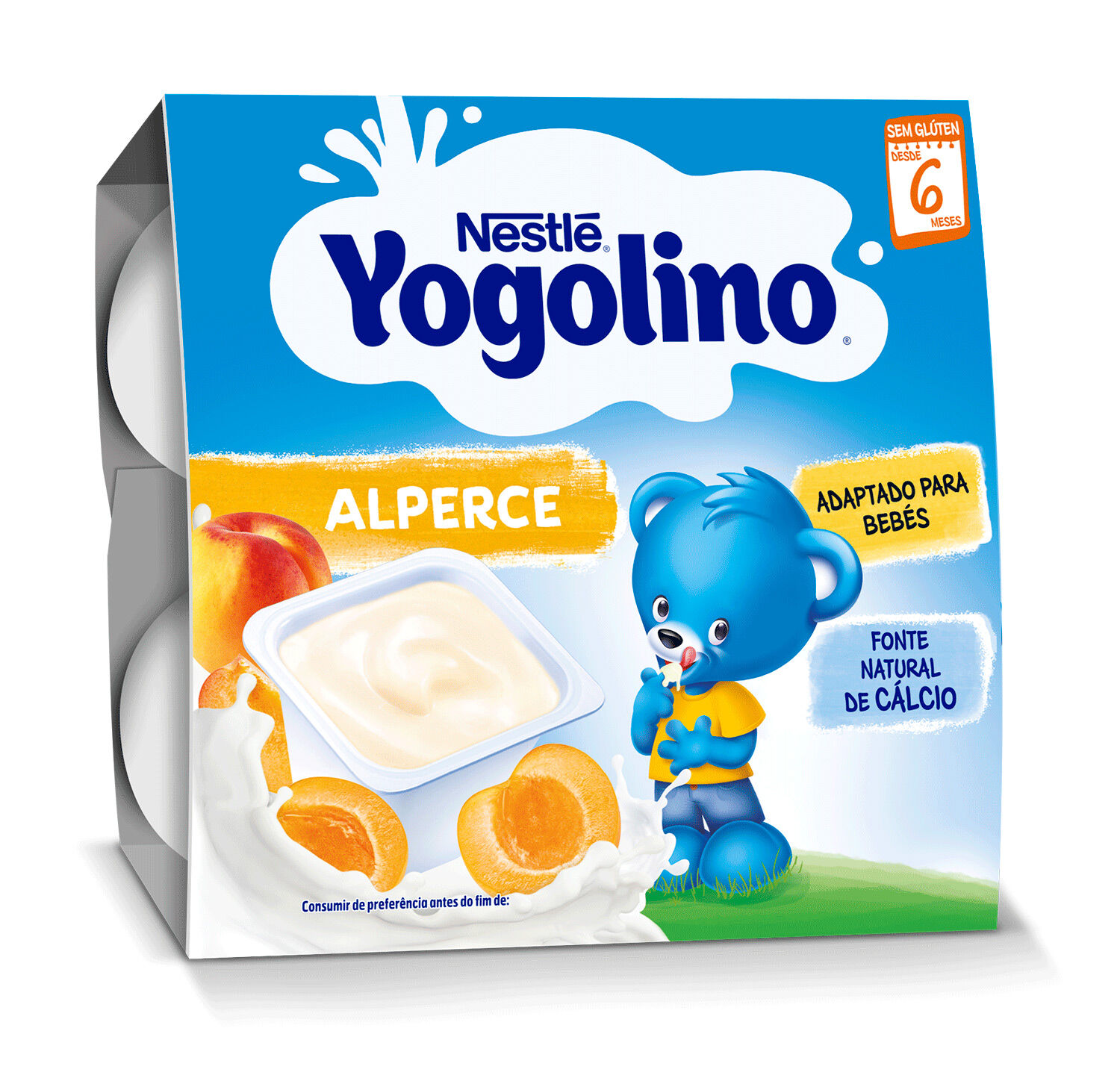 SOBREMESA L&Aacute;CTEA NESTL&Eacute; YOGOLINO ALPERCE 4X100G