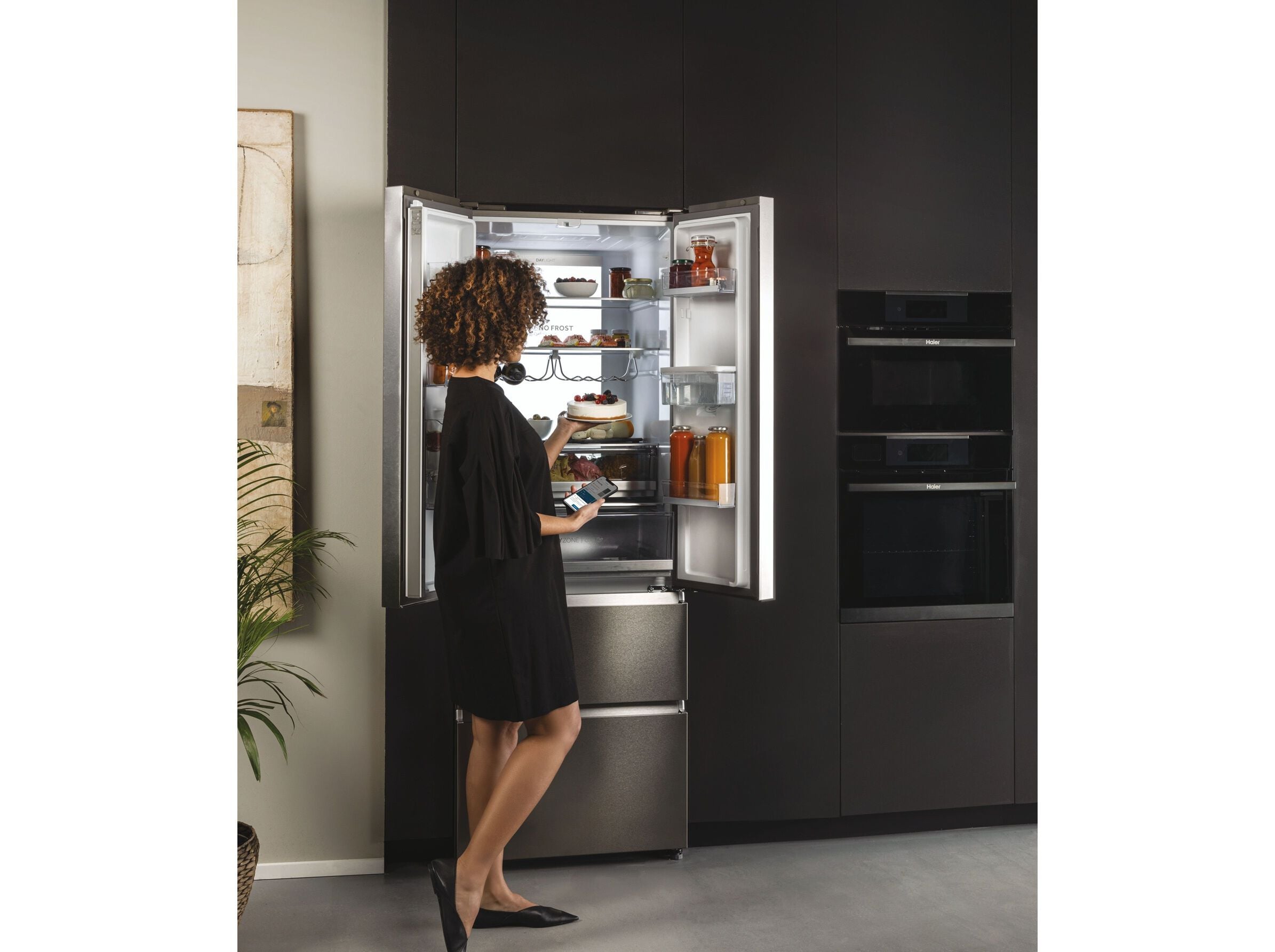 FRIGOR&Iacute;FICO AMERICANO HAIER HFW7720EWMP DISPENSADOR &Aacute;GUA E 477L image number 9