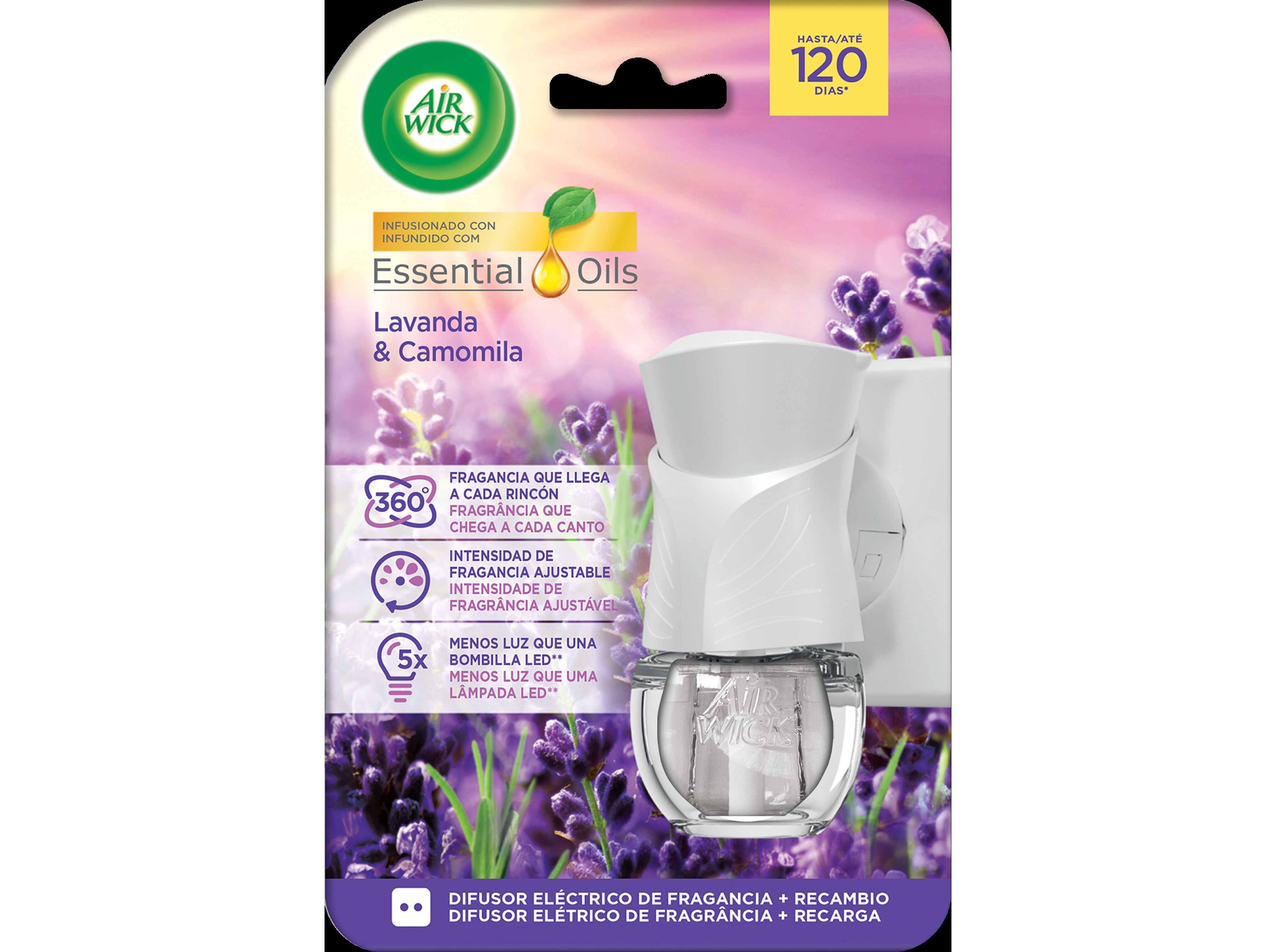 AMBIENTADOR EL&Eacute;TRICO AIRWICK CAMPO LAVANDA APA 1UN