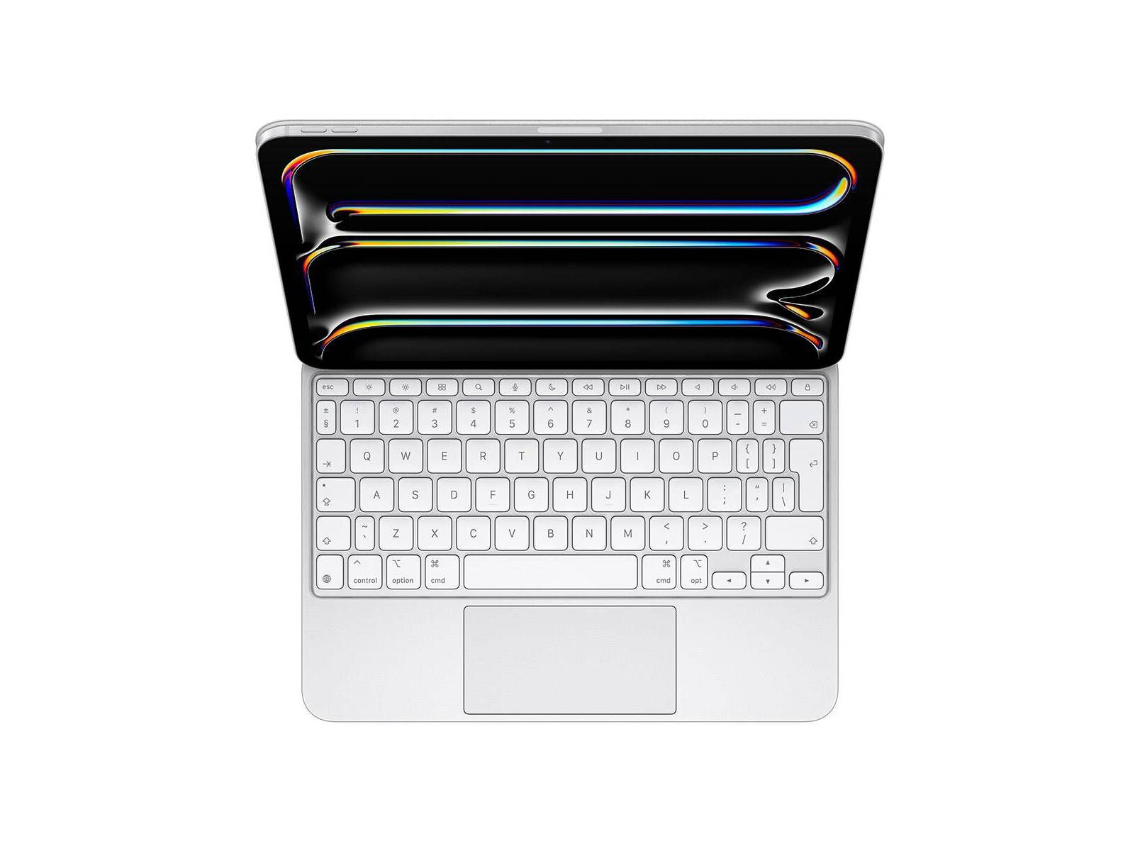 CAPA TECLADO APPLE MAGIC KEYBOARD PARA IPAD PRO (11" M4 TECLADO EM PORTUGU&Ecirc;S - BRANCO ) image number 1