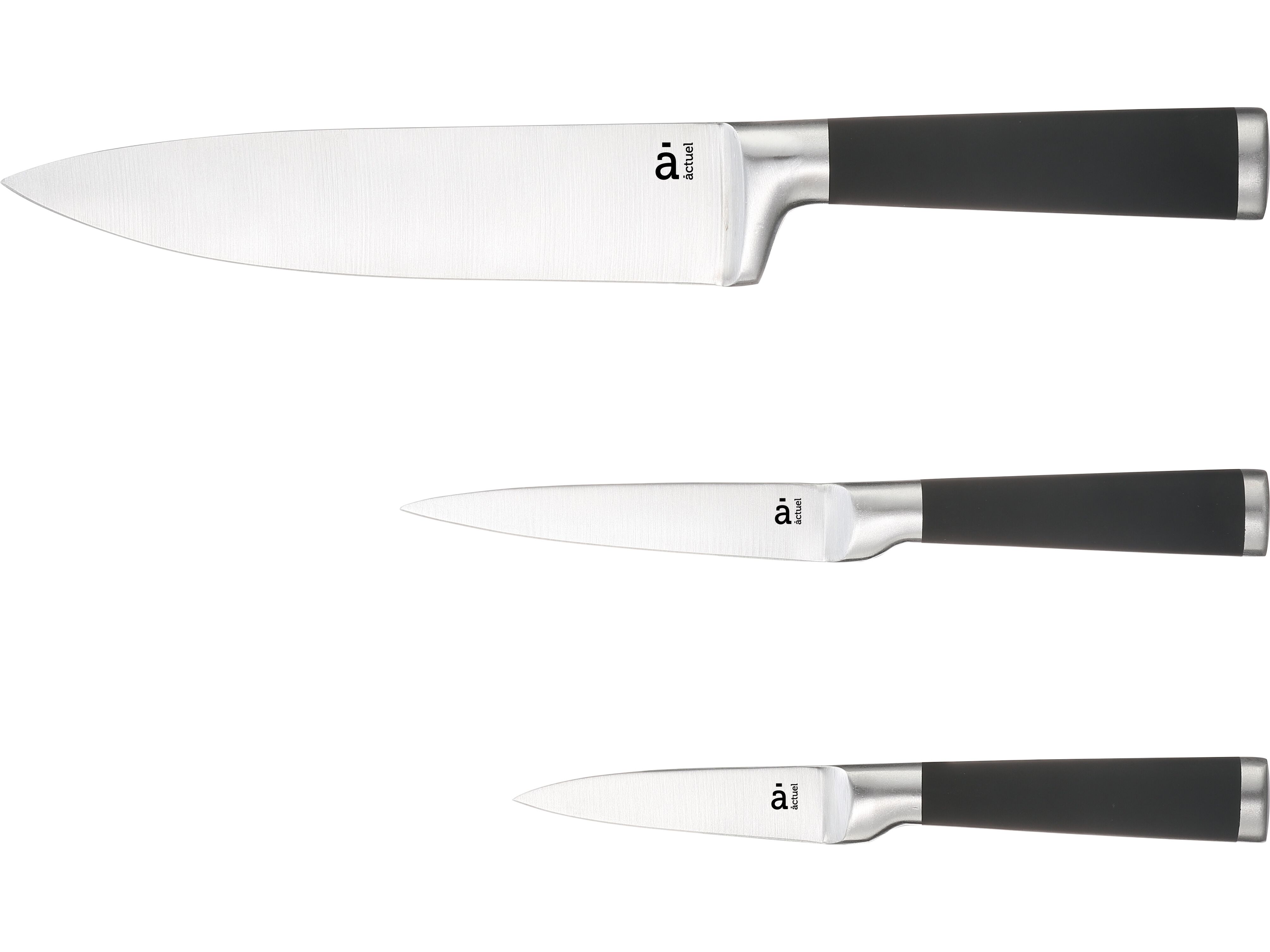 CONJUNTO 3 FACAS COZINHA ACTUEL INOX image number 0