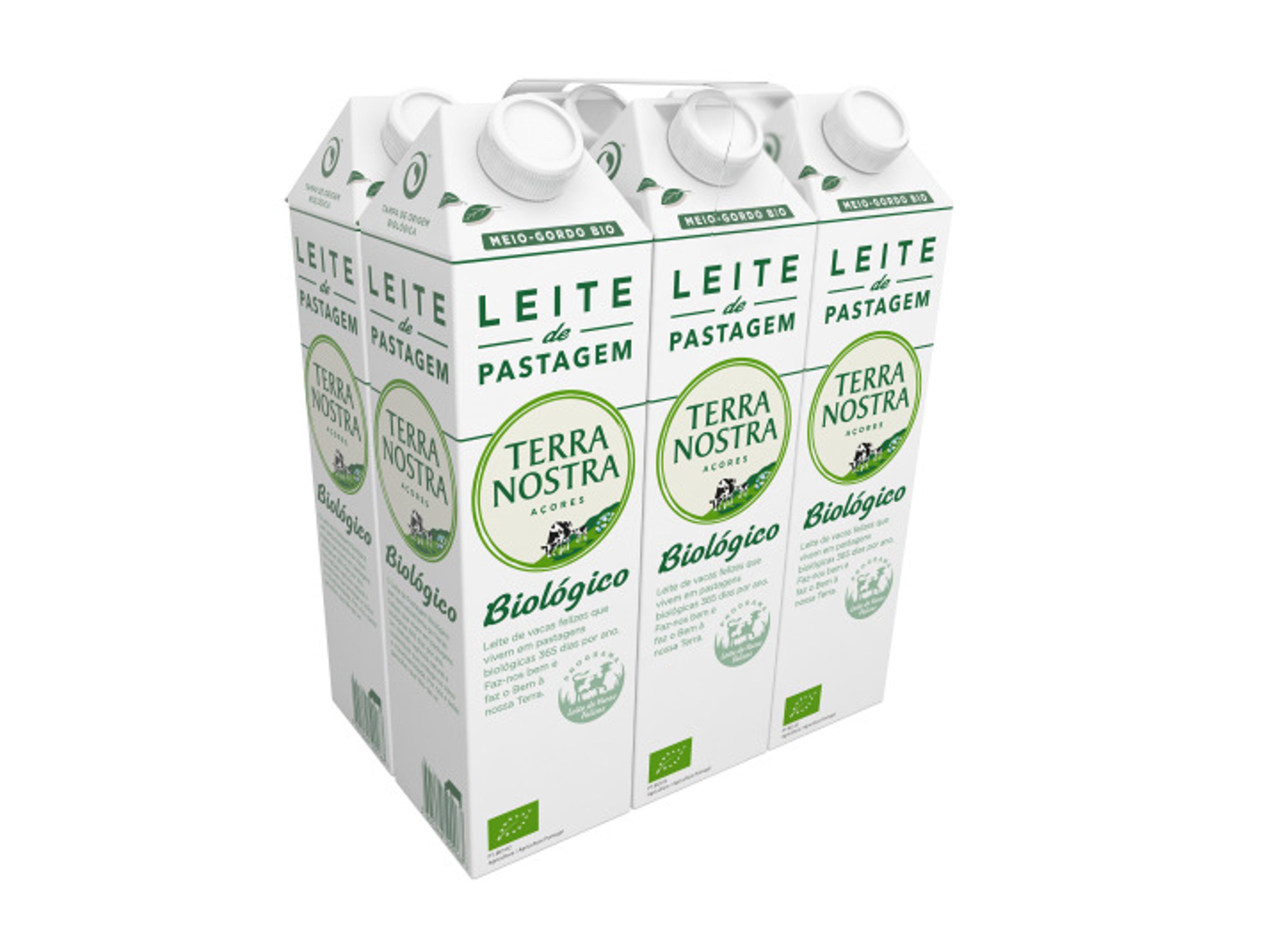 LEITE TERRA NOSTRA DE PASTAGEM MEIO GORDO BIO 1L image number 1