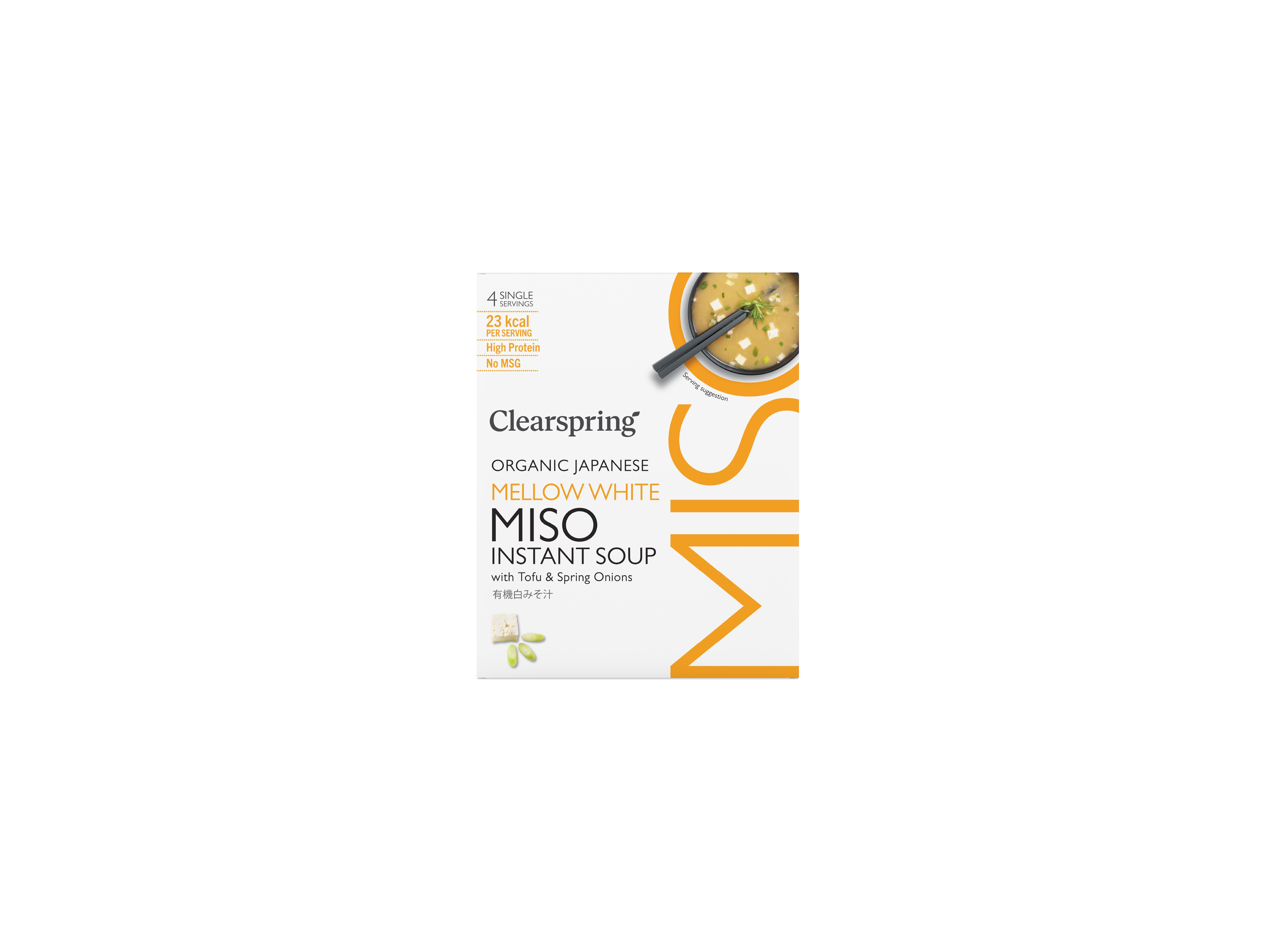 SOPA INSTANTANEA CLEARSPRING MISO COM TOFU BIO 4X8G