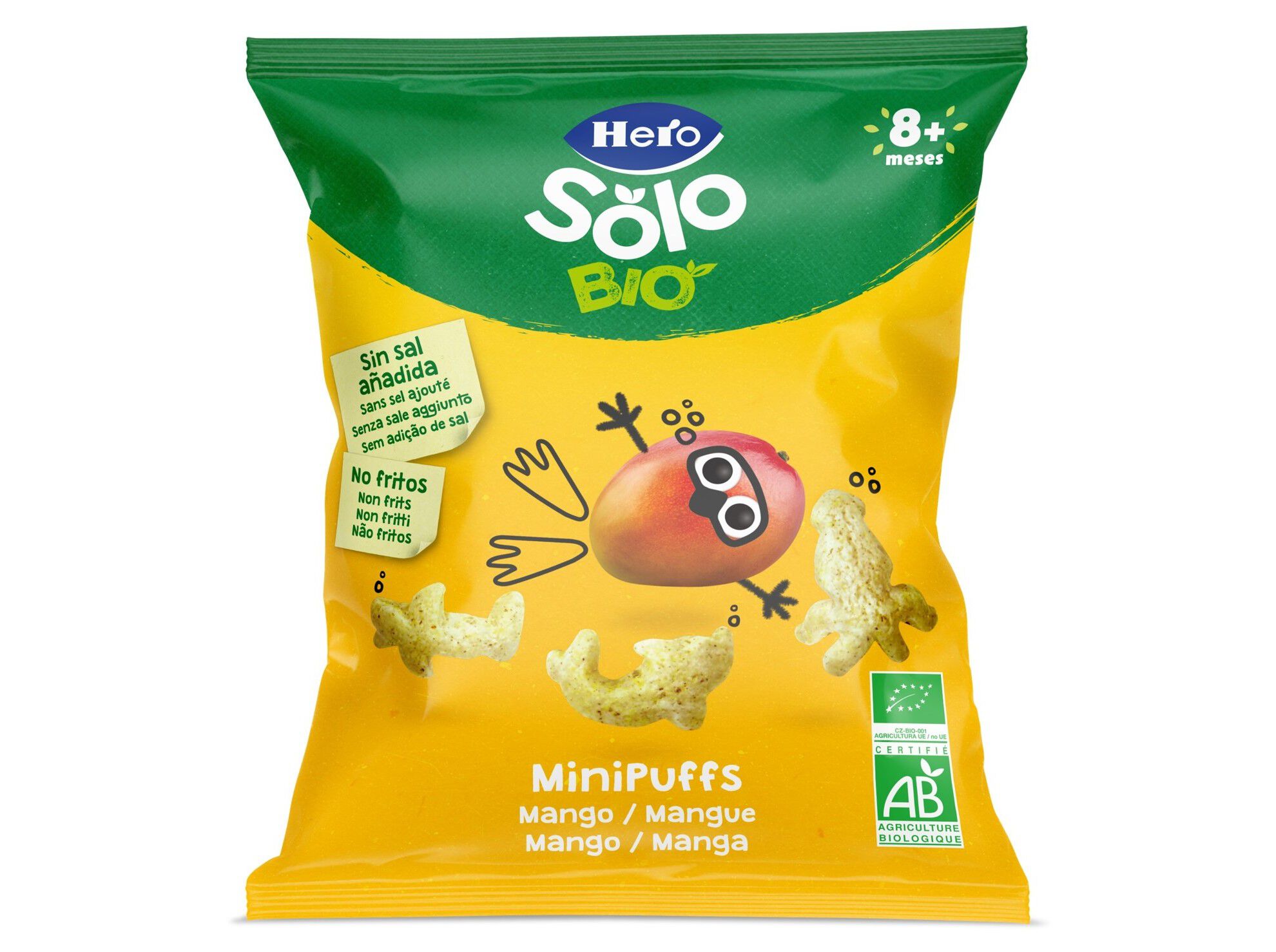 SNACK HERO SOLO BIO MANGA MINI PUFFS 18G