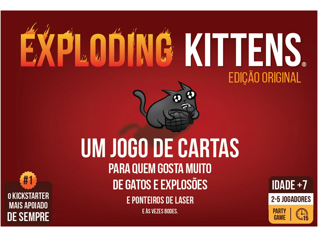 EXPLODING KITTENS MEBO GAMES JOGO TABULEIRO image number 0