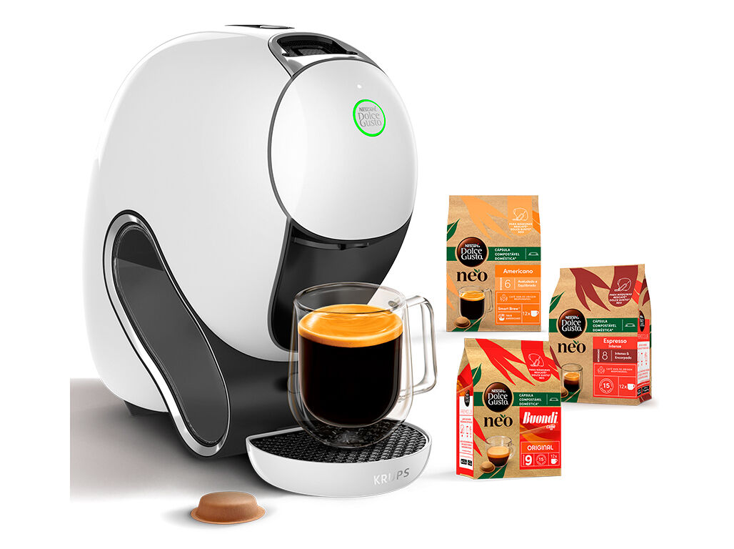 PACK MAQUINA DE CAFE DOLCE GUSTO KRUPS KP8301P2 NEO BRANCO COM OFERTA 3 EMBALANGES CAFE image number 2
