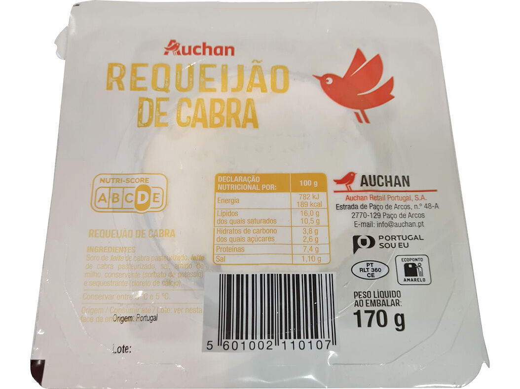 REQUEIJ&Atilde;O DE CABRA AUCHAN 170G image number 0