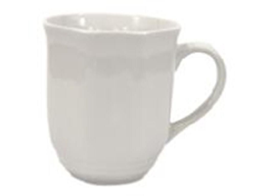 CANECA FESTONA ACTUEL BRANCO PORCELANA 350ML