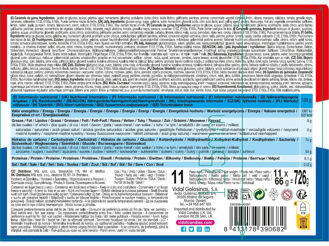 GOMAS VIDAL BURGER JELLY 66G image number 1