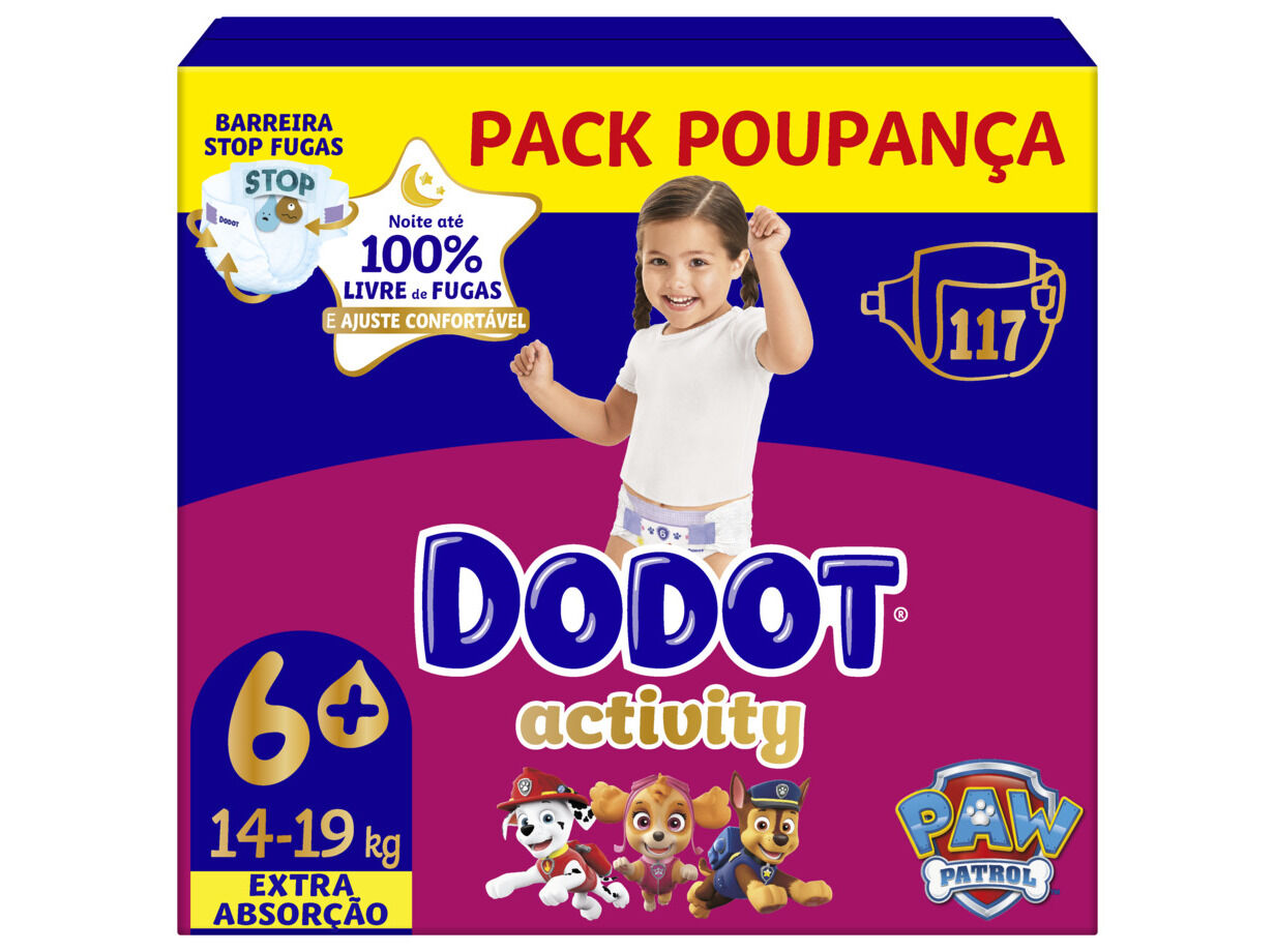 FRALDAS DODOT ACTIVITY EXTRA BOX T6 117UN