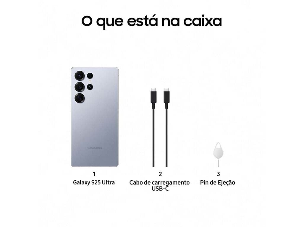 SMARTPHONE SAMSUNG GALAXY S25 ULTRA 512GB AZUL PRATEADO TIT&Acirc;NIO image number 1