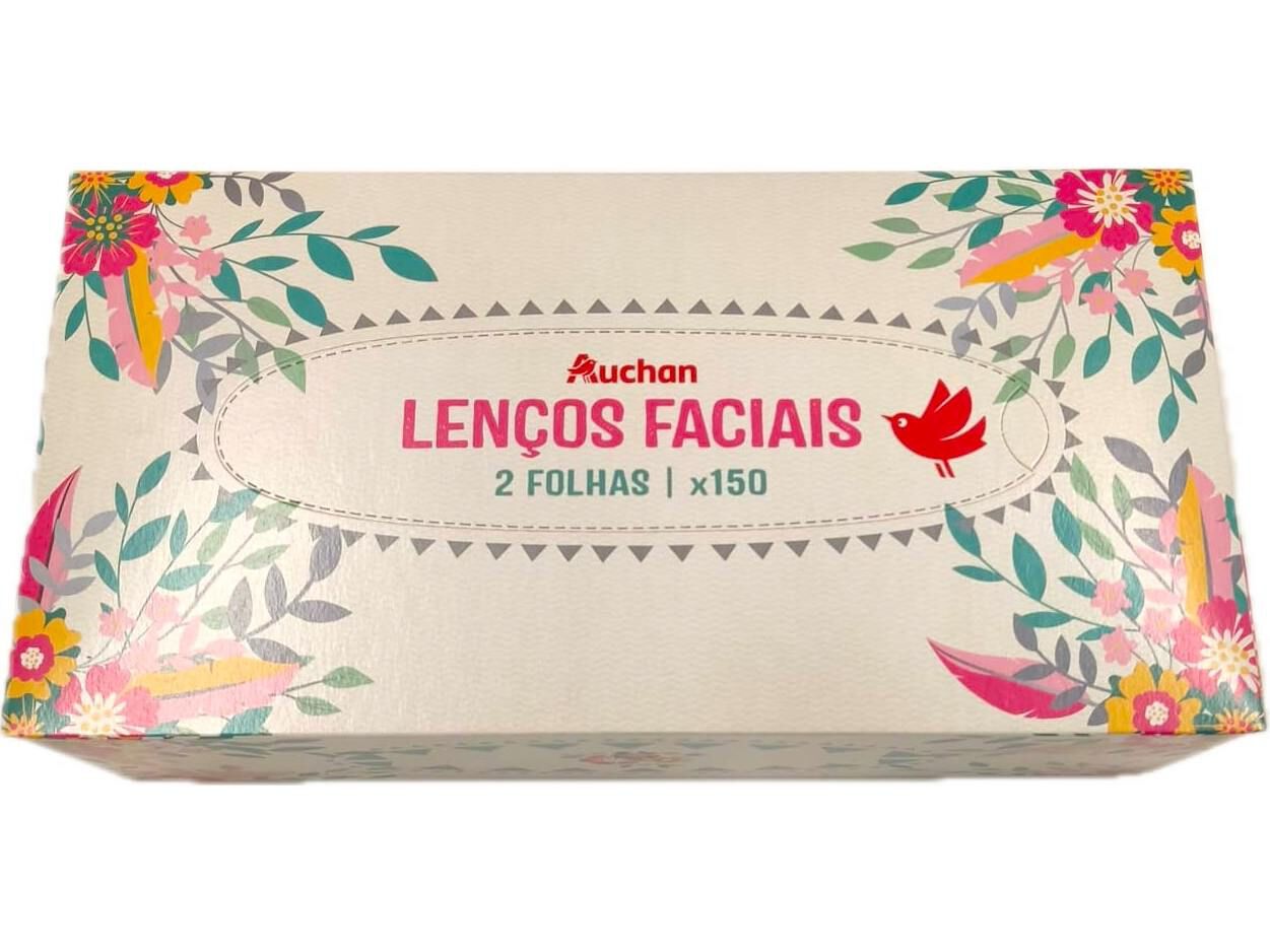 LEN&Ccedil;OS FACIAIS AUCHAN SUAVES 2 FOLHAS 150UN image number 1