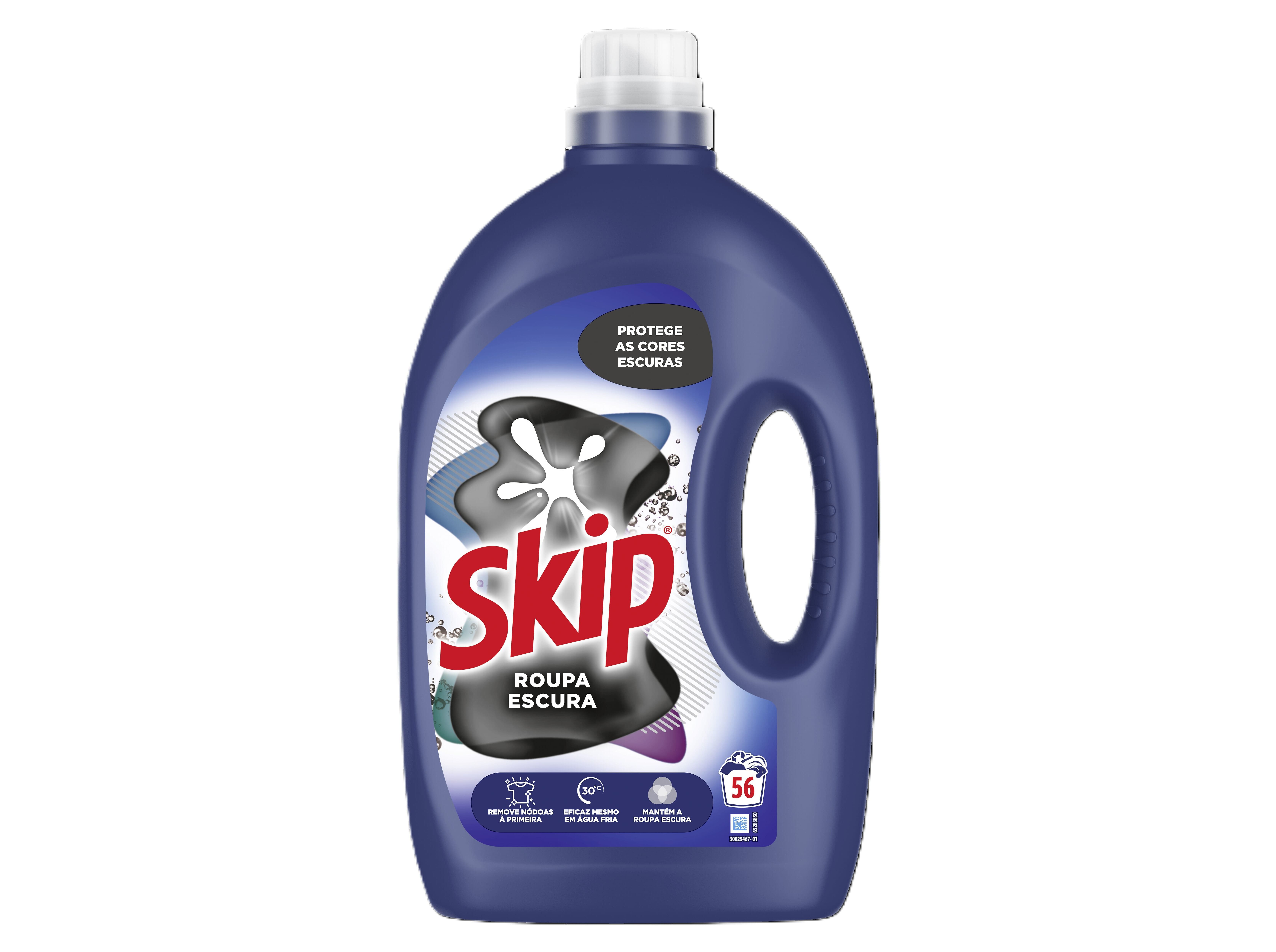 DETERGENTE ROUPA M&Aacute;QUINA L&Iacute;QUIDO SKIP ROUPA ESCURA 56D image number 0
