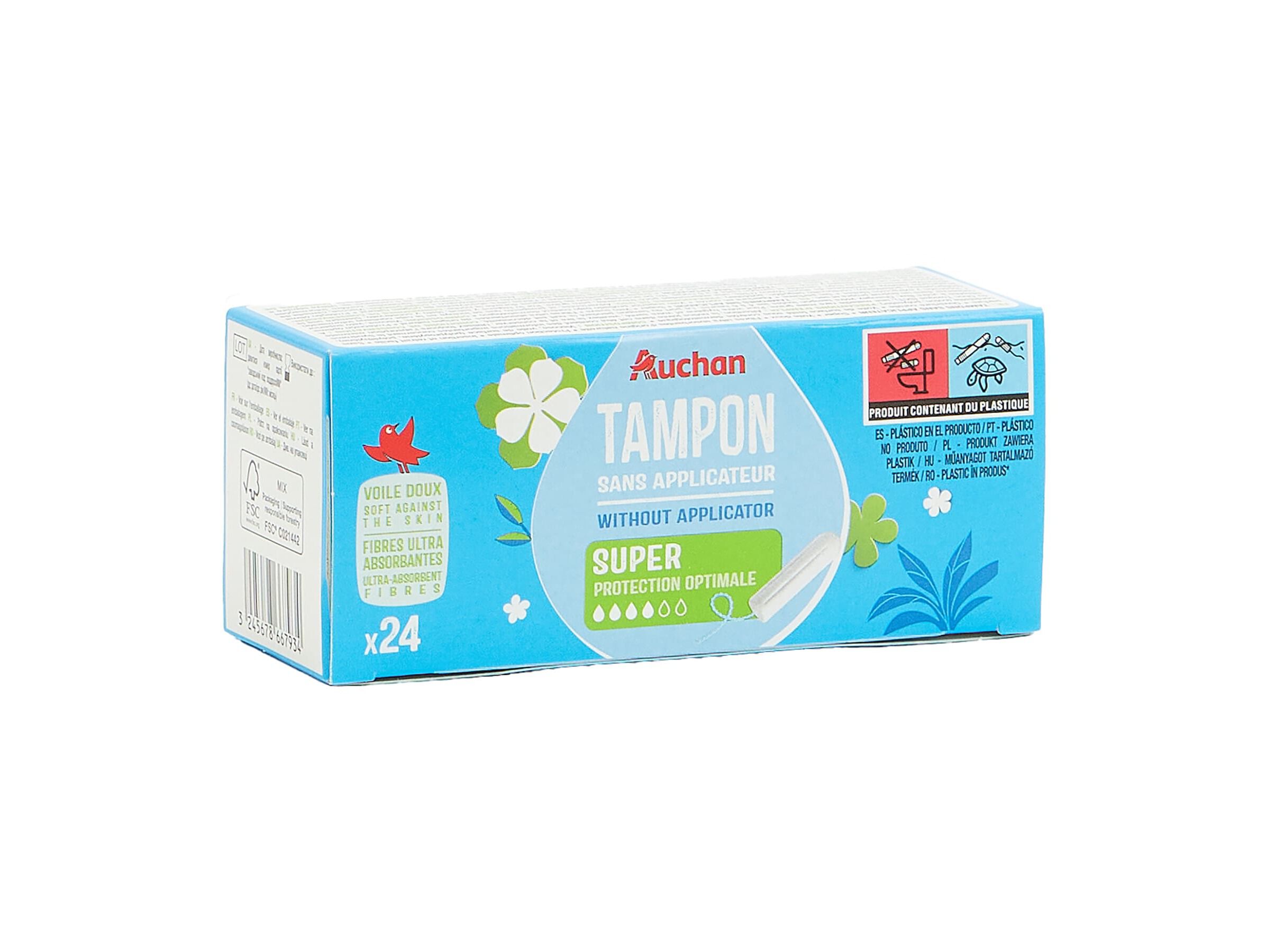 TAMP&Otilde;ES AUCHAN SUPER SEM APLICADOR 24UN image number 1