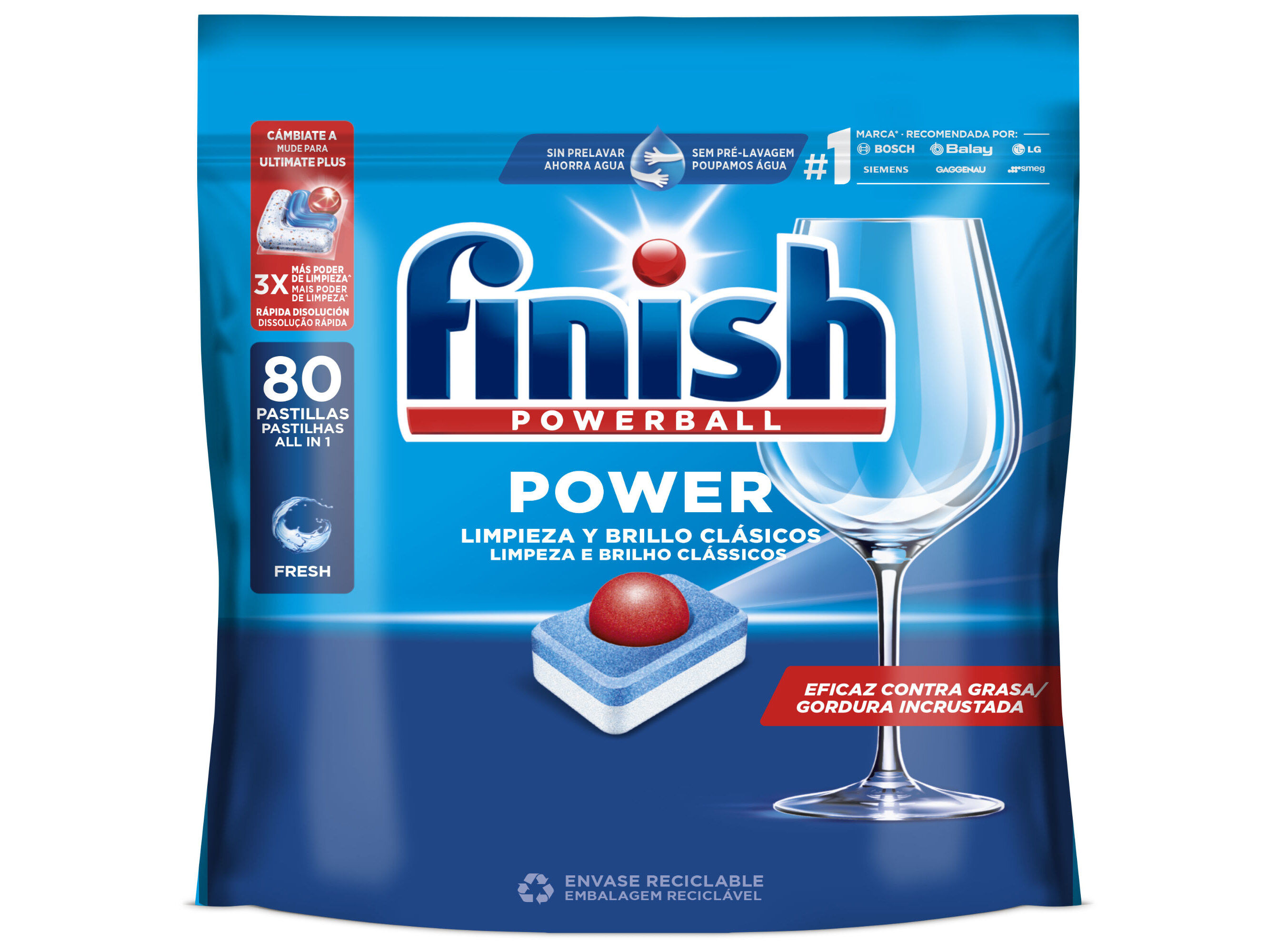 DETERGENTE LOI&Ccedil;A M&Aacute;QUINA FINISH POWER REGULAR 80PASTILHAS image number 0