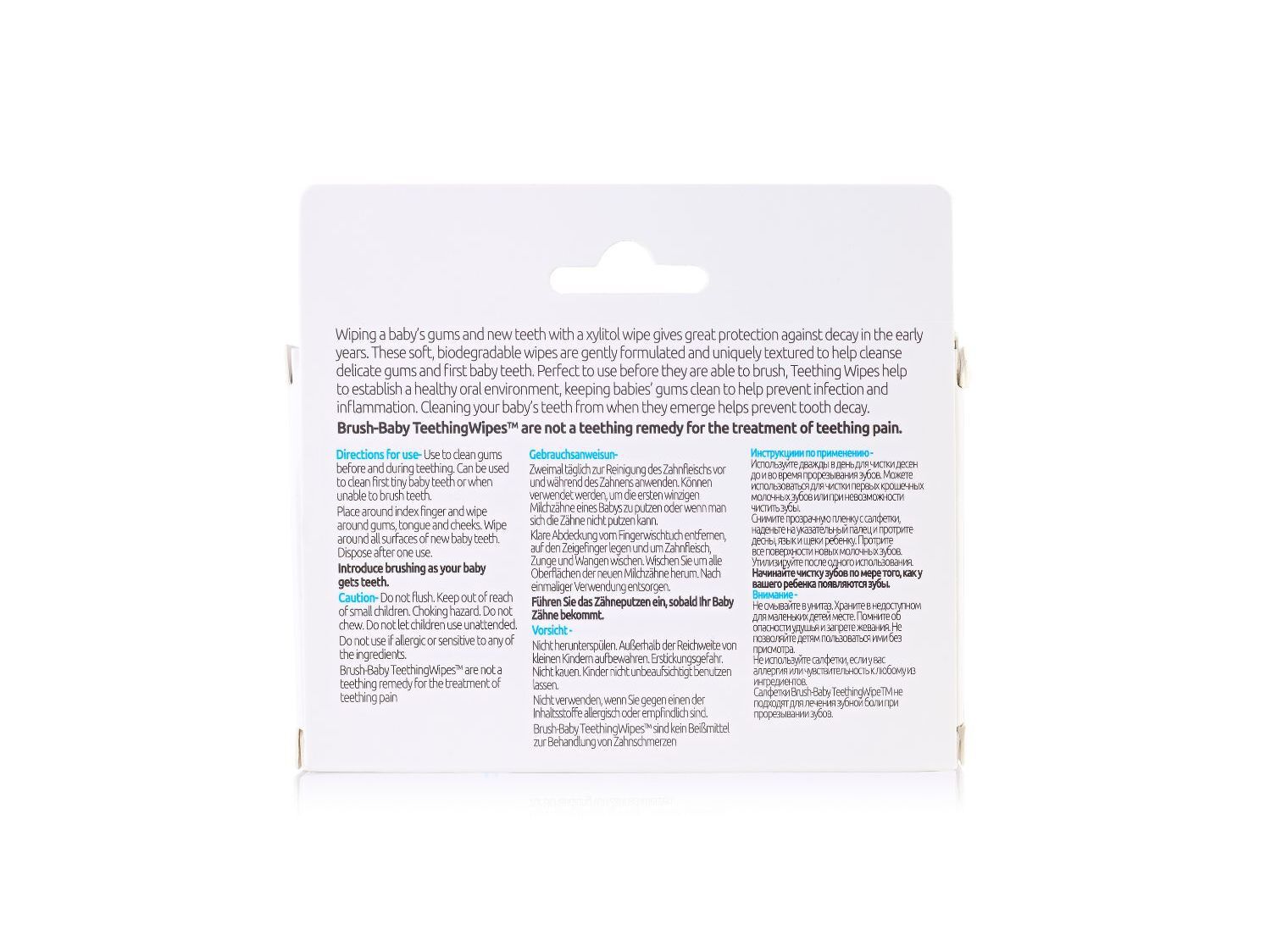 TOALHITAS BRUSH-BABY DENTAIS 0-16M 20UN image number 1