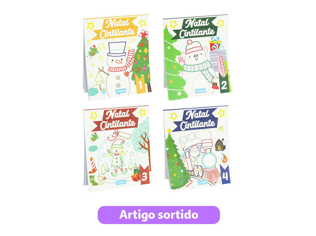 LIVRO NATAL CINTILANTE EUROPRICE MODELOS SORTIDOS image number 0